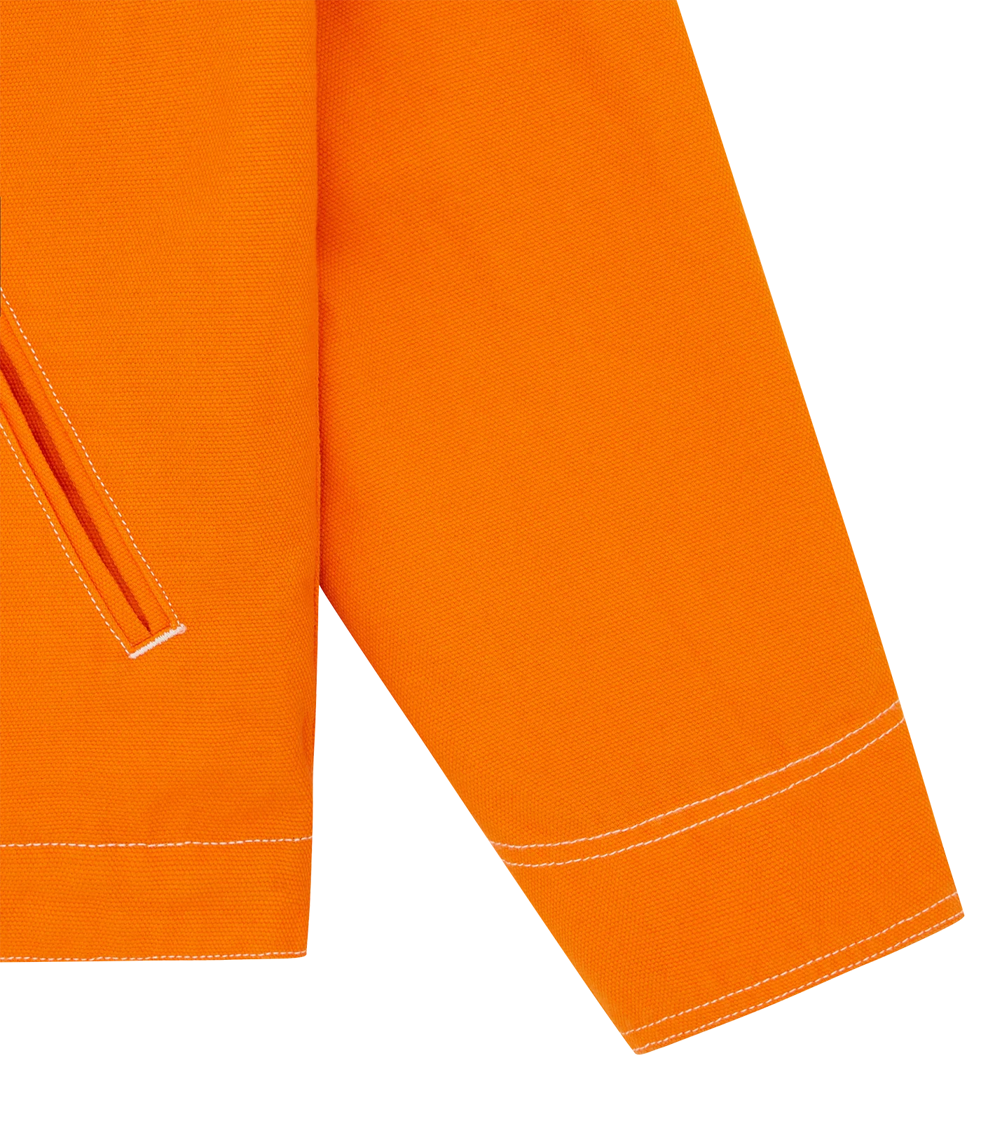 CANVAS LINED WORK JACKET - ORANGE - Image 4