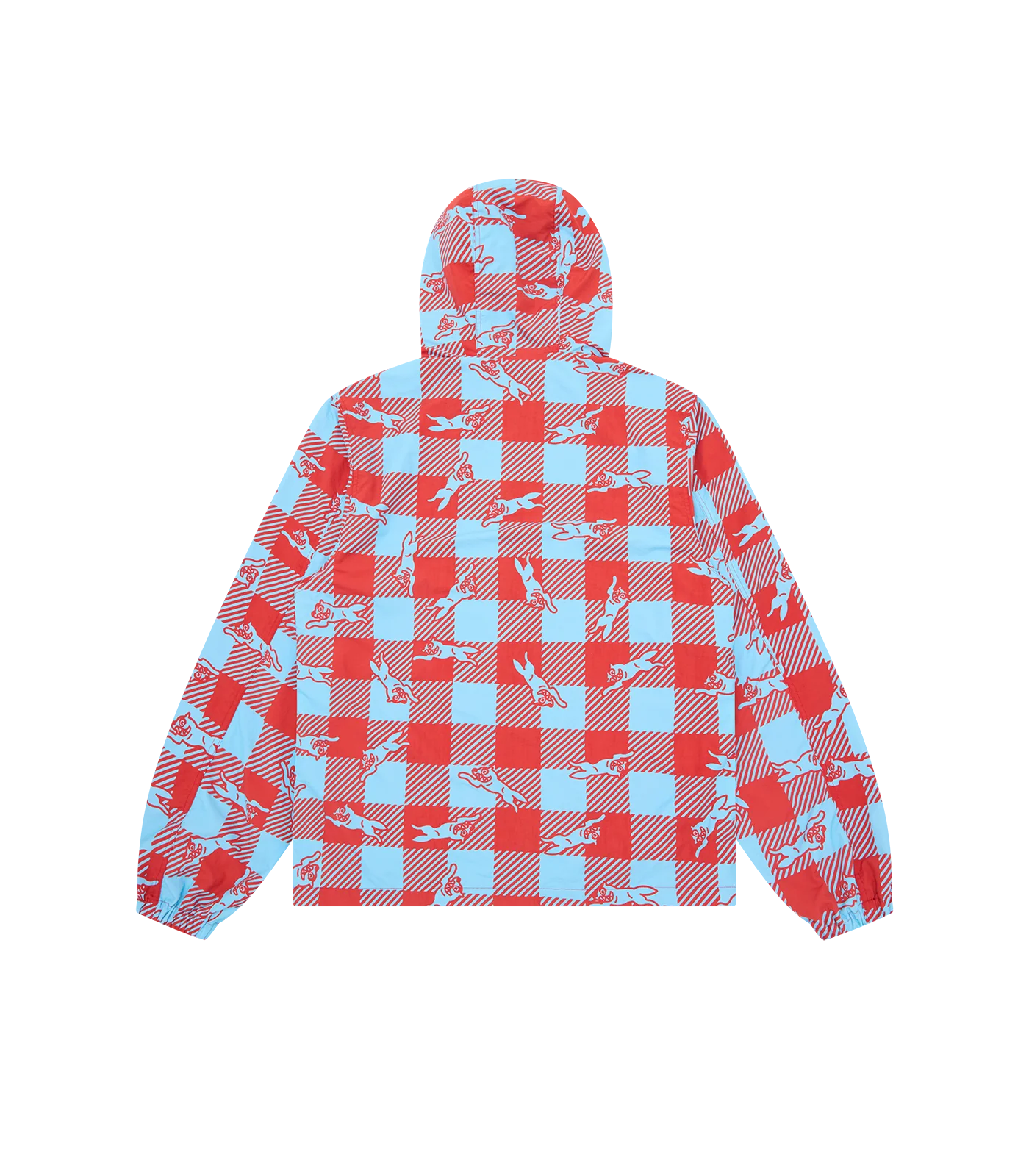 CHECKER RUNNING DOG HOODED WINDBREAKER - MULTI - Image 3