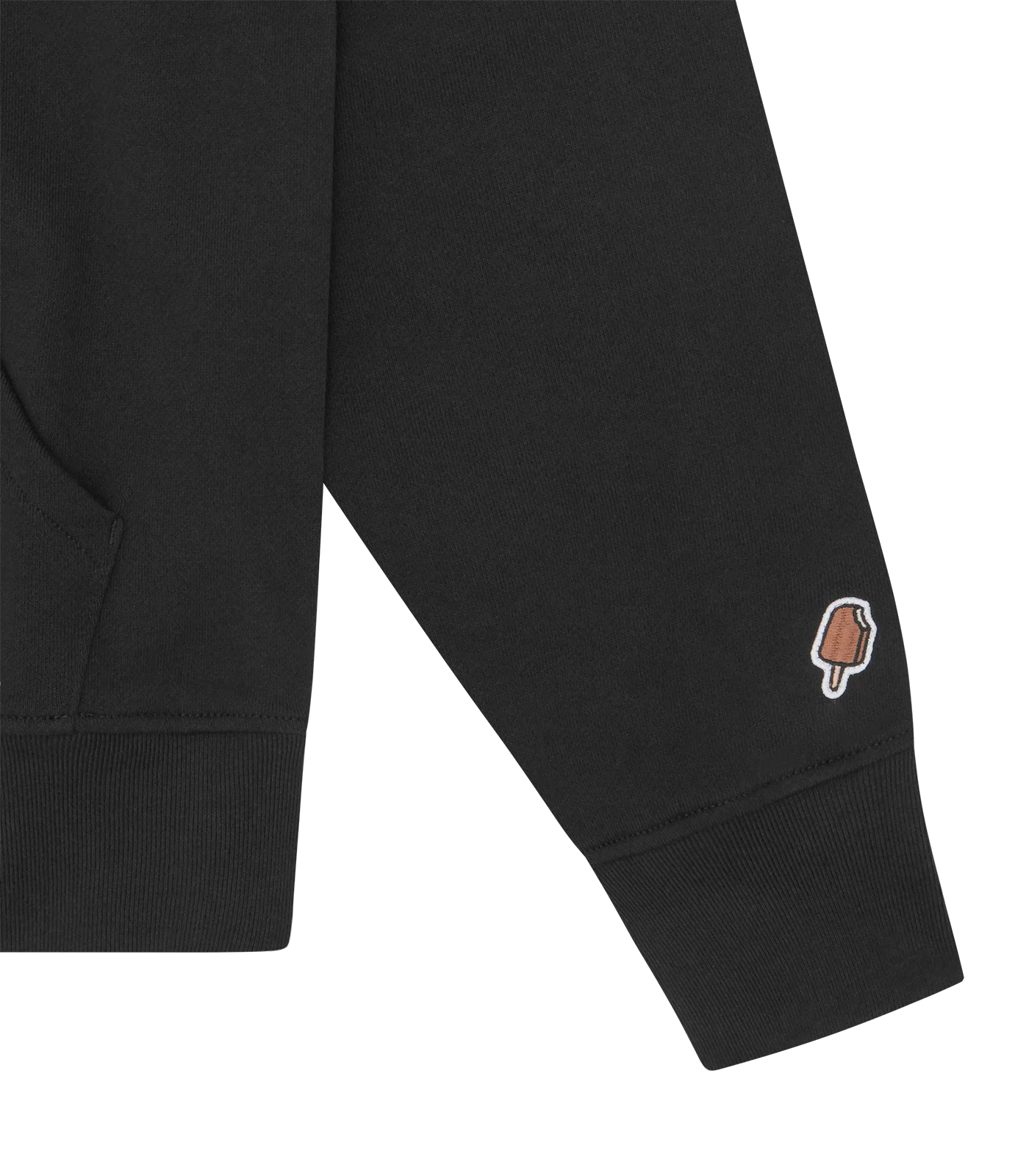 CHECKER RUNNING DOG POPOVER HOOD - BLACK - Image 4