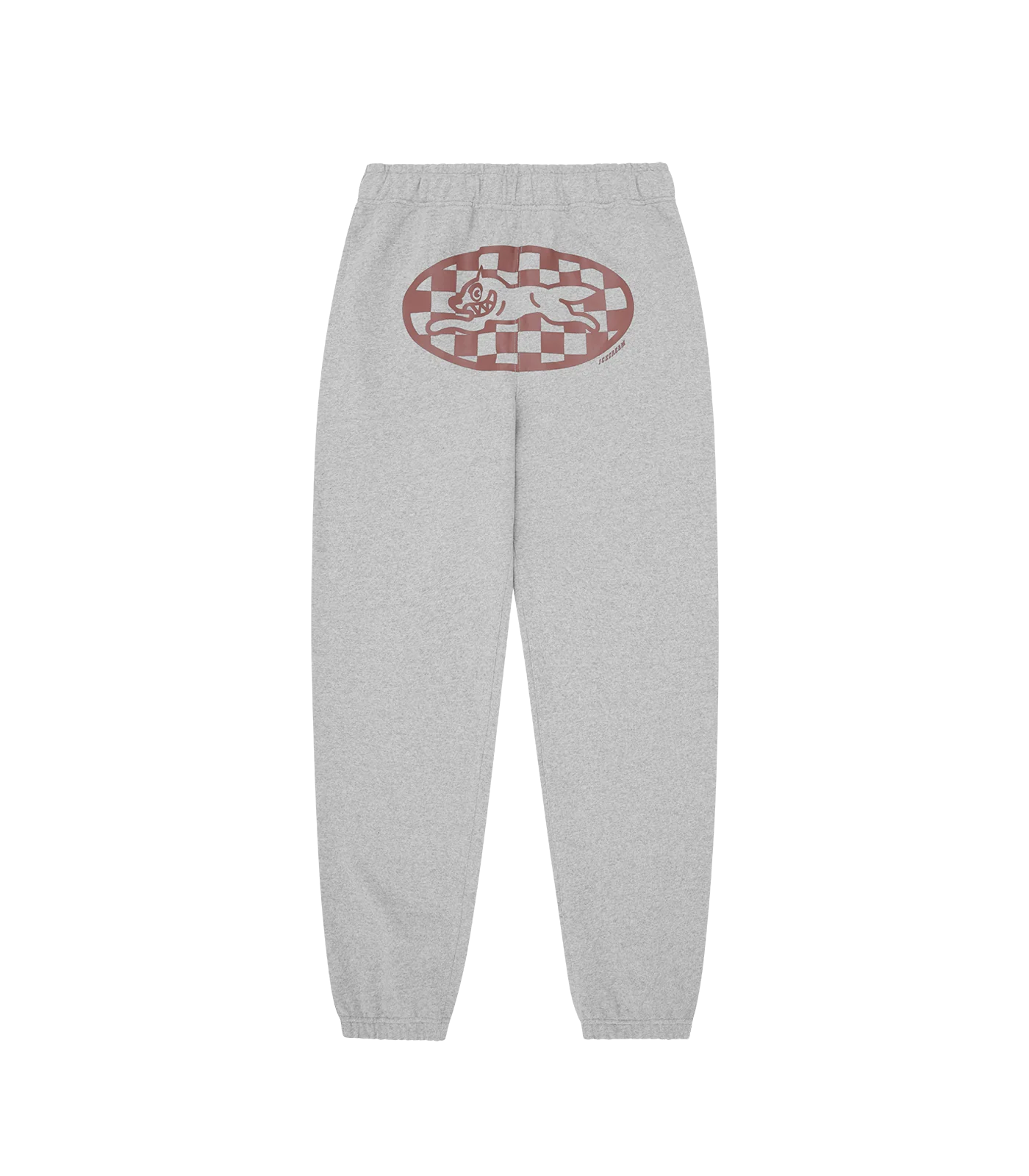CHECKER RUNNING DOG SWEATPANTS - HEATHER GREY