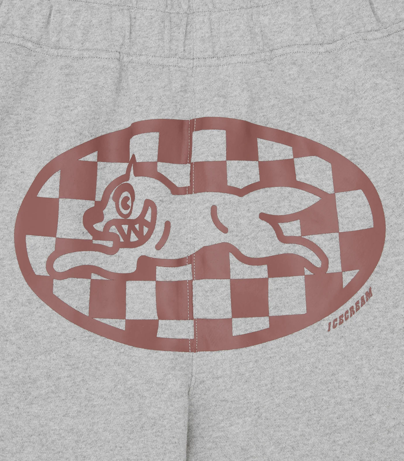 CHECKER RUNNING DOG SWEATPANTS - HEATHER GREY - Image 4