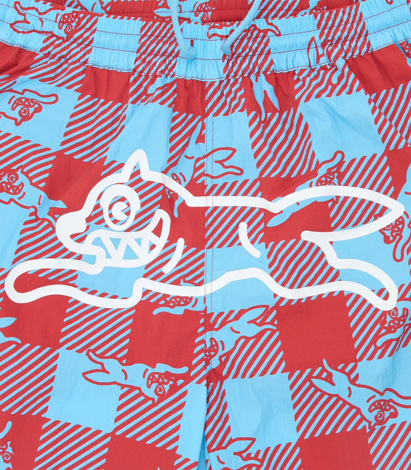 CHECKER RUNNING DOG SWIM SHORTS - MULTI - Image 3