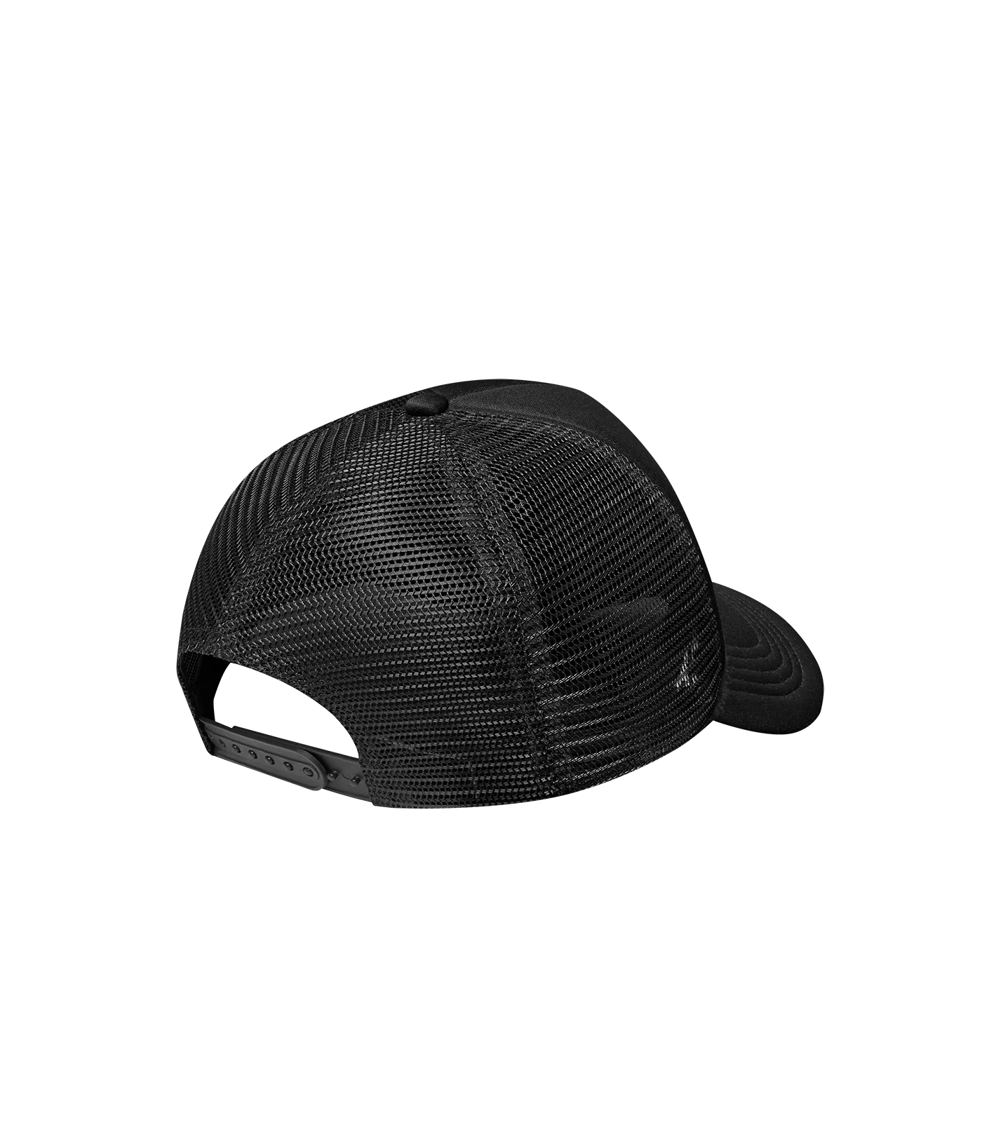 CHECKER RUNNING DOG TRUCKER CAP - BLACK - Image 2