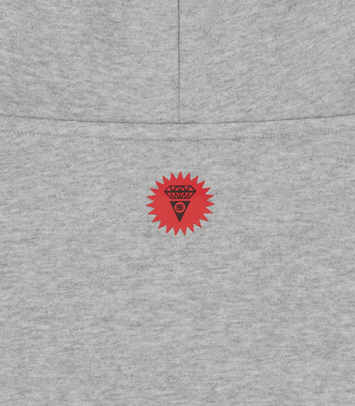 CHERRY OVERSIZED POPOVER HOOD - HEATHER GREY - Image 5