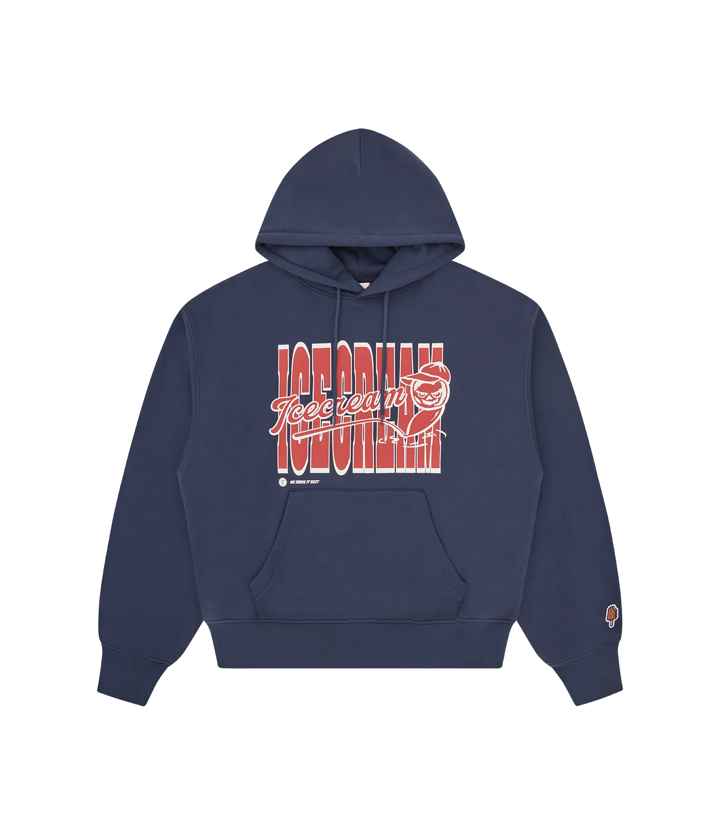 CHERRY OVERSIZED POPOVER HOOD - NAVY