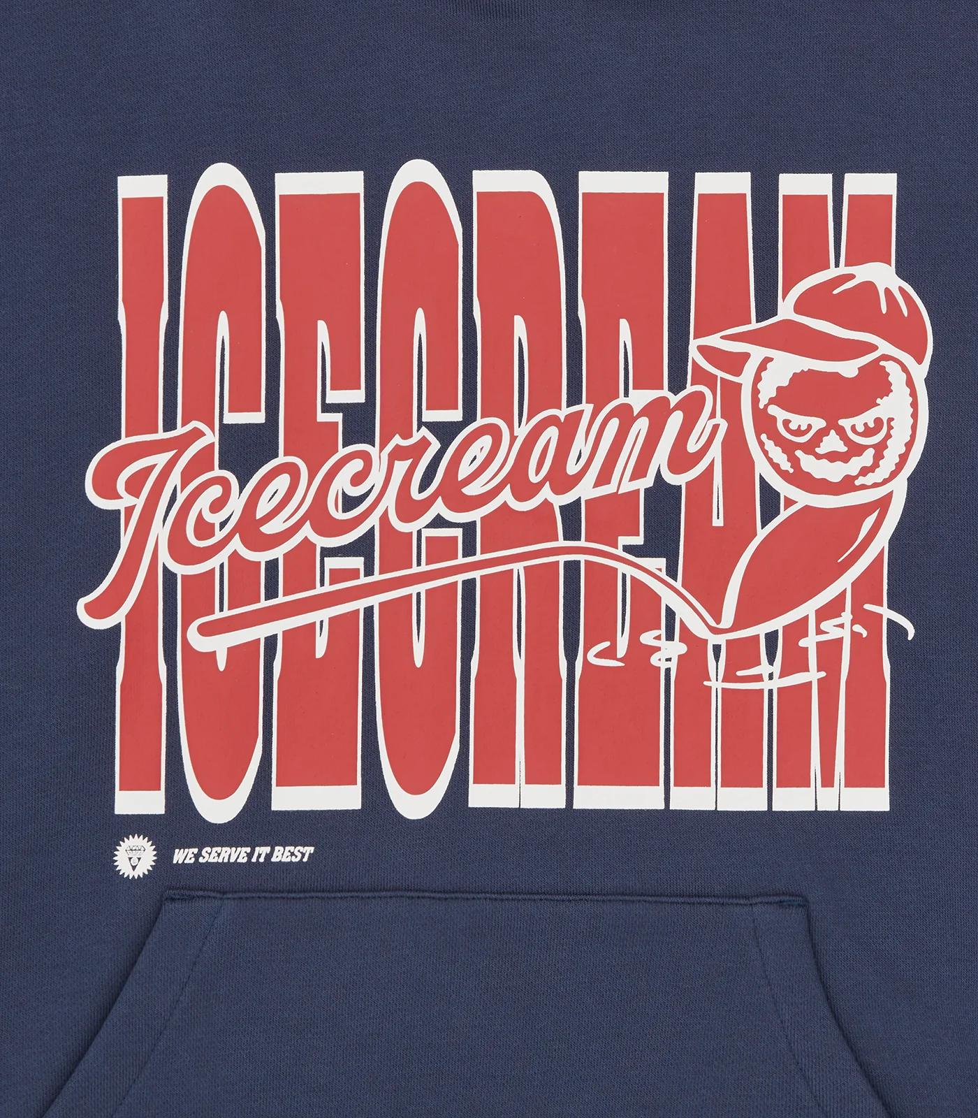 CHERRY OVERSIZED POPOVER HOOD - NAVY - Image 3