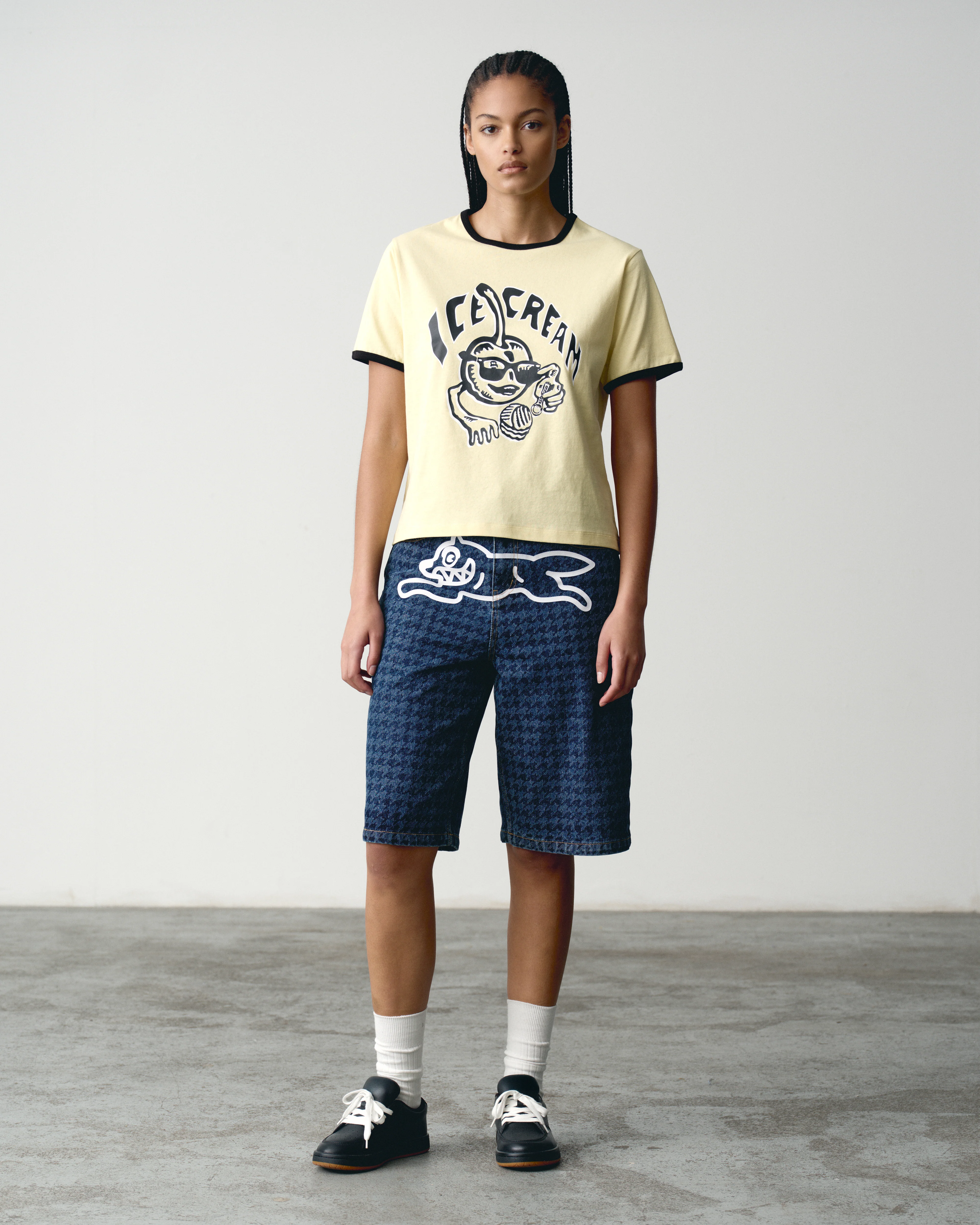 CHERRY RINGER T-SHIRT - YELLOW - Image 3