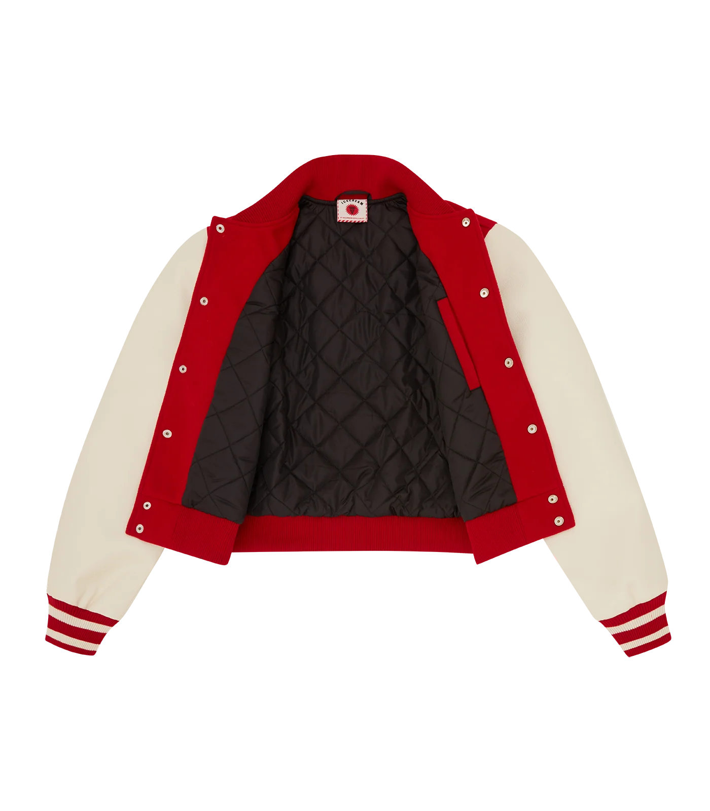 CHERRY VARSITY JACKET - RED - Image 3