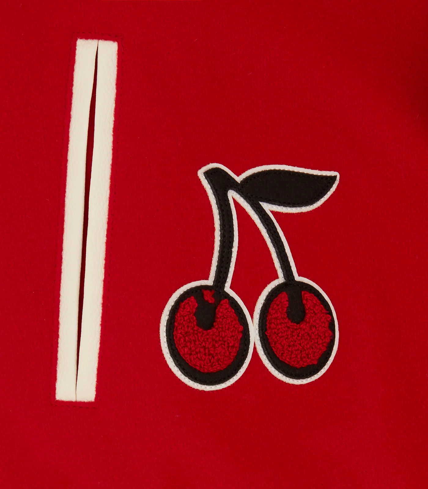 CHERRY VARSITY JACKET - RED - Image 5