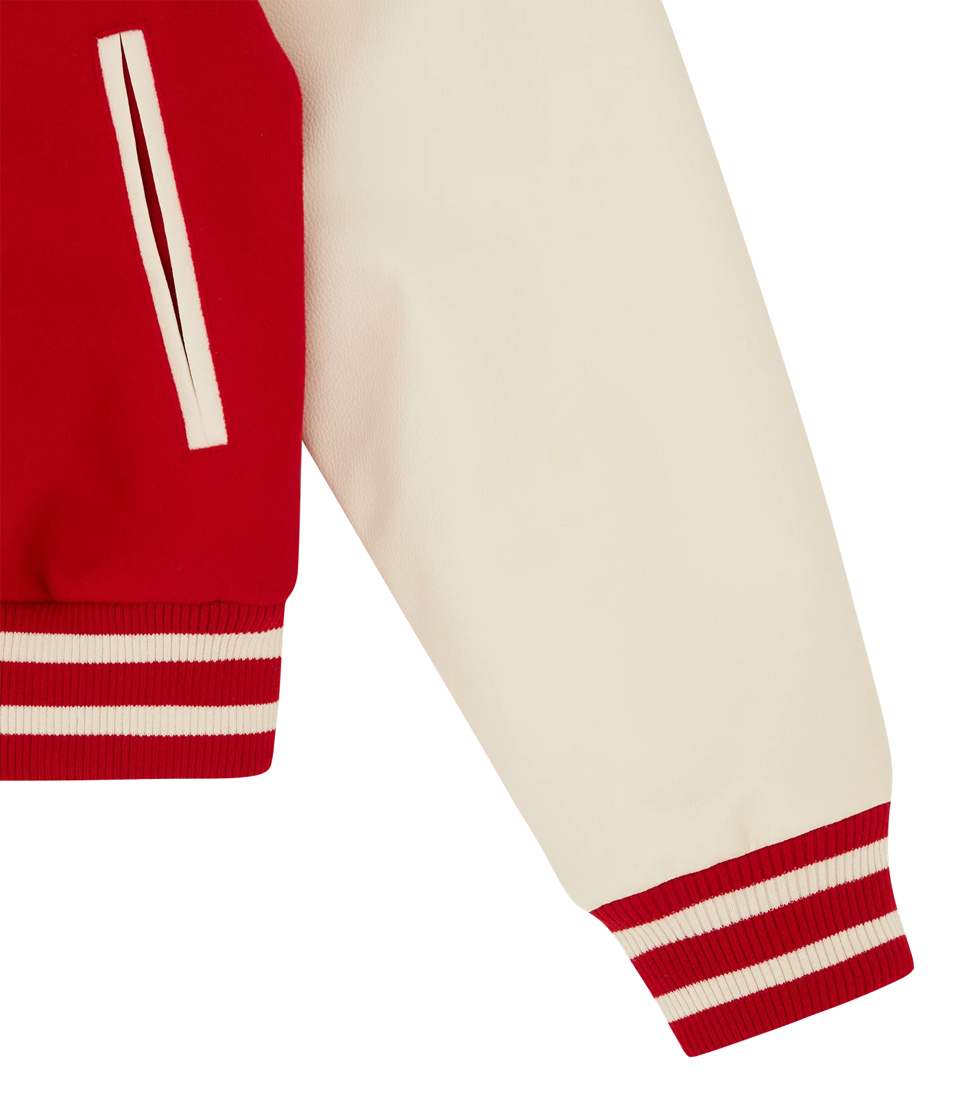 CHERRY VARSITY JACKET - RED - Image 6