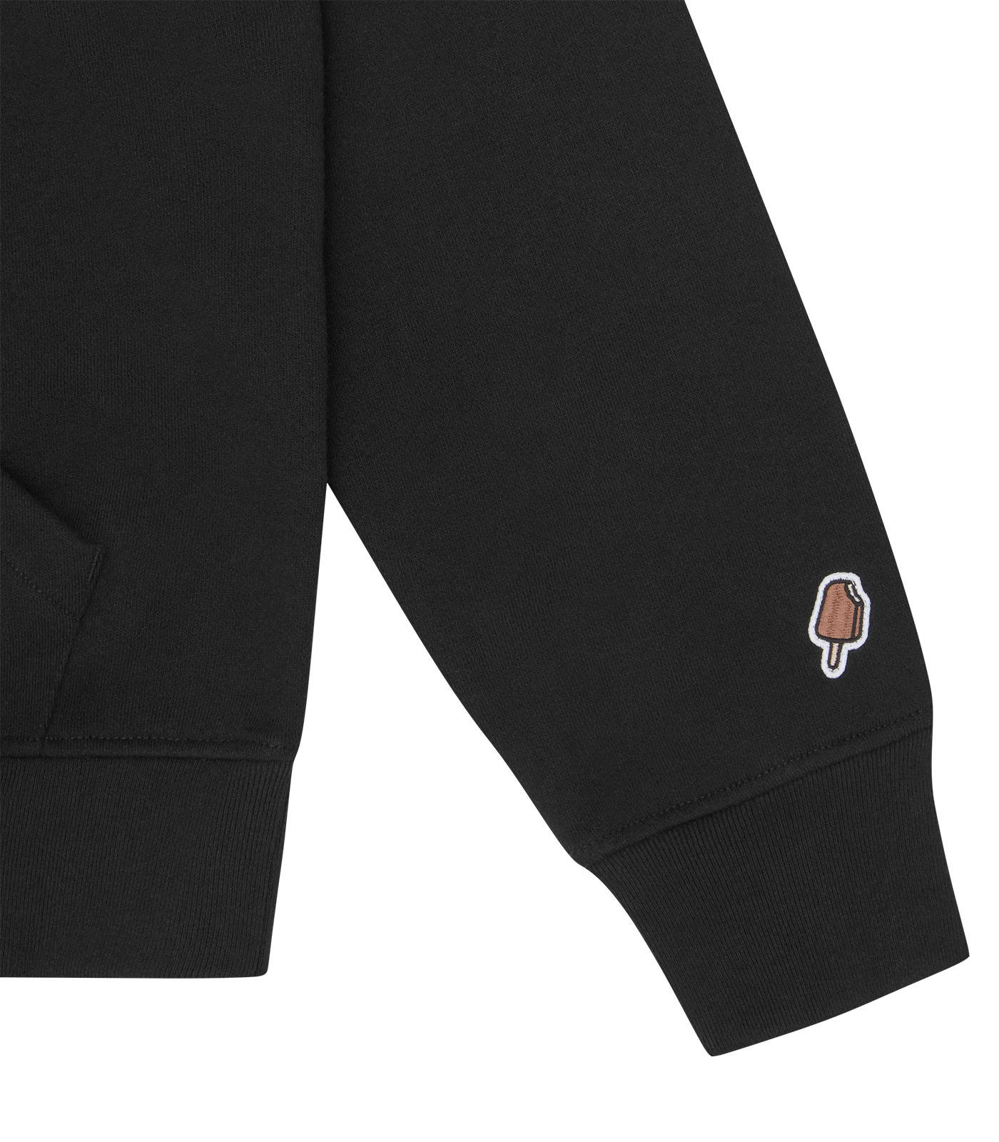 CHOC CHIP CAMO RUNNING DOG POPOVER HOOD - BLACK - Image 4