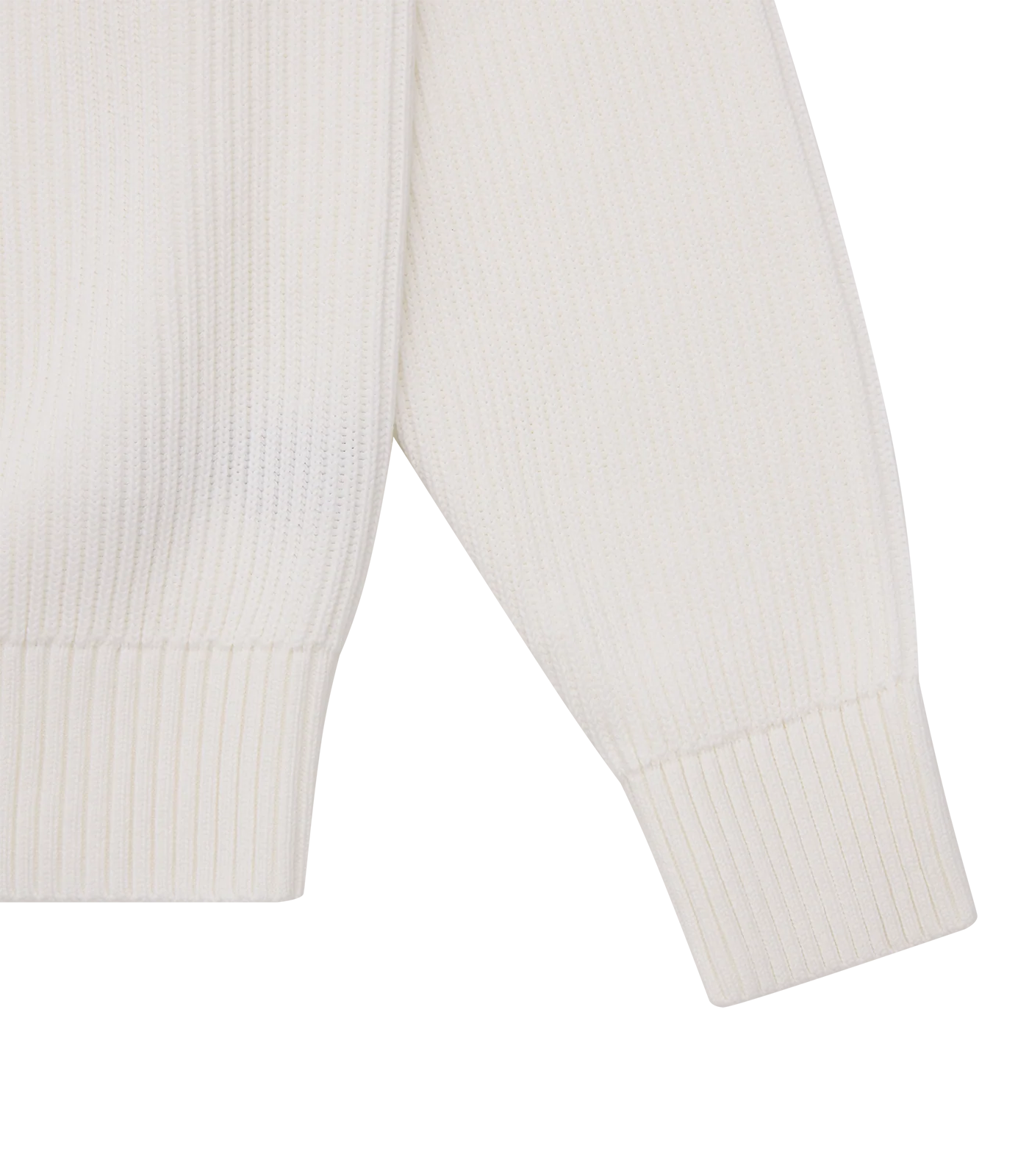CLUBHOUSE KNITTED COLLARED JUMPER - OFF WHITE - Image 5