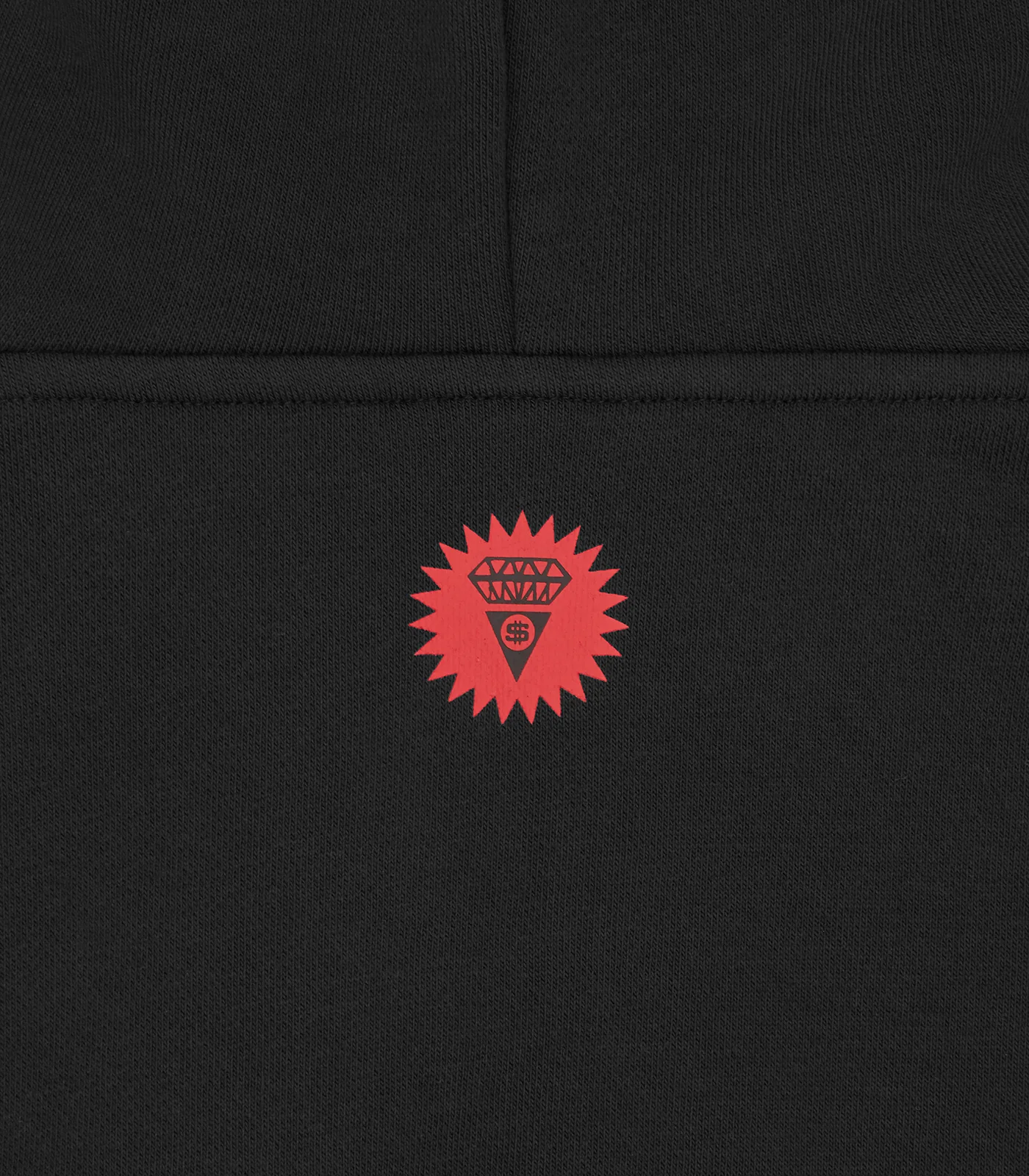 COLLEGE CROPPED HOOD - BLACK - Image 5