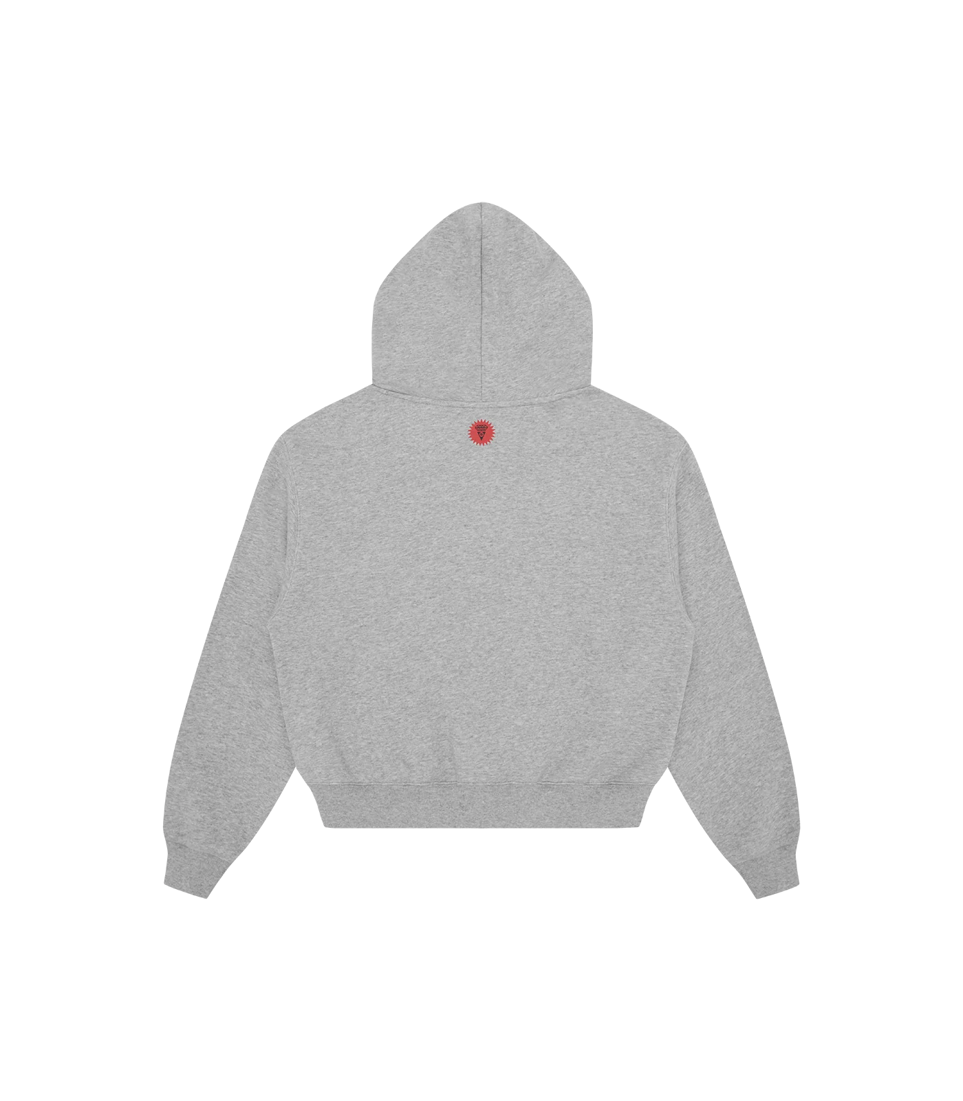 COLLEGE CROPPED POPOVER HOOD - HEATHER GREY - Image 2
