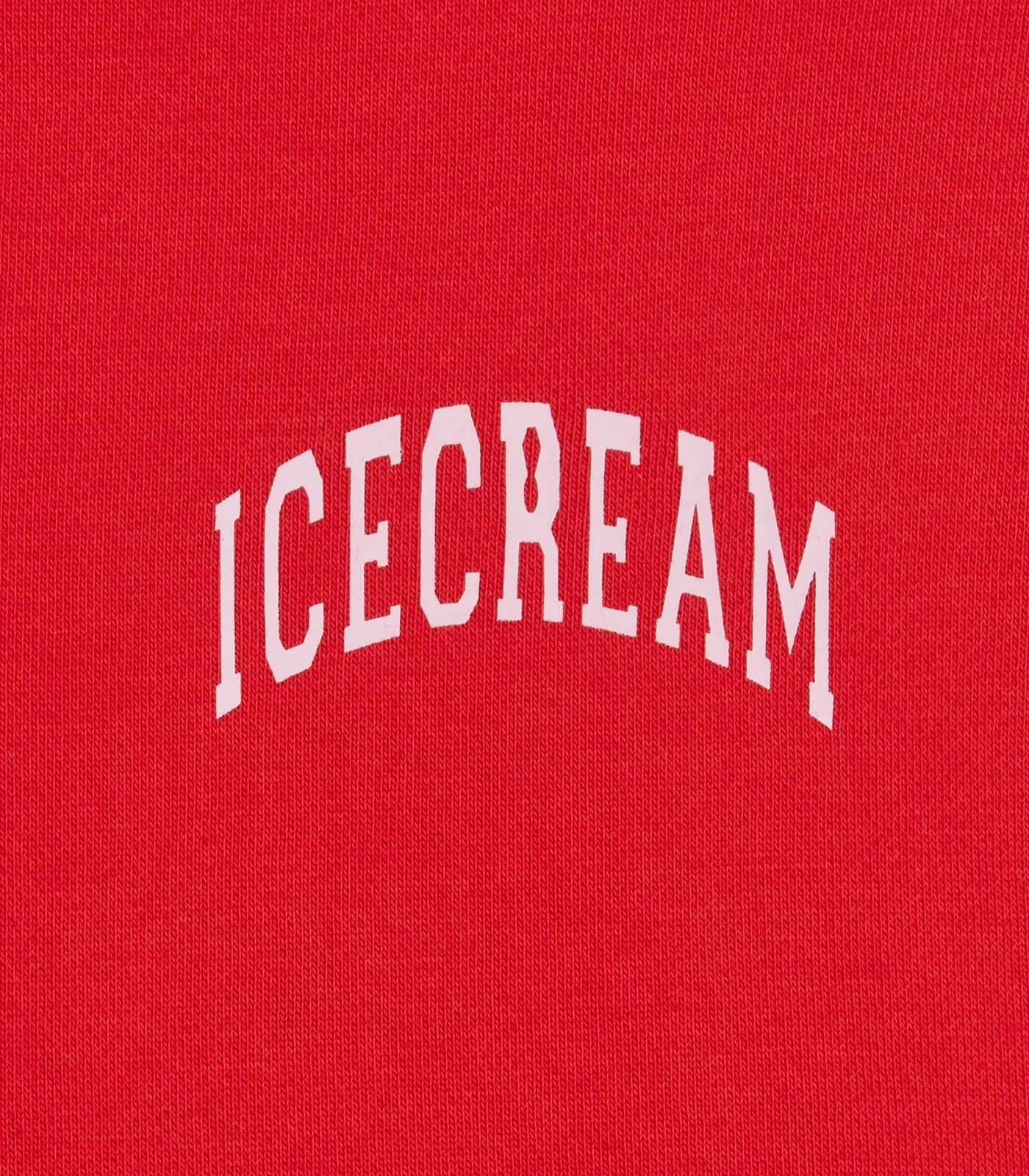 COLLEGE CROPPED POPOVER HOOD - RED - Image 4