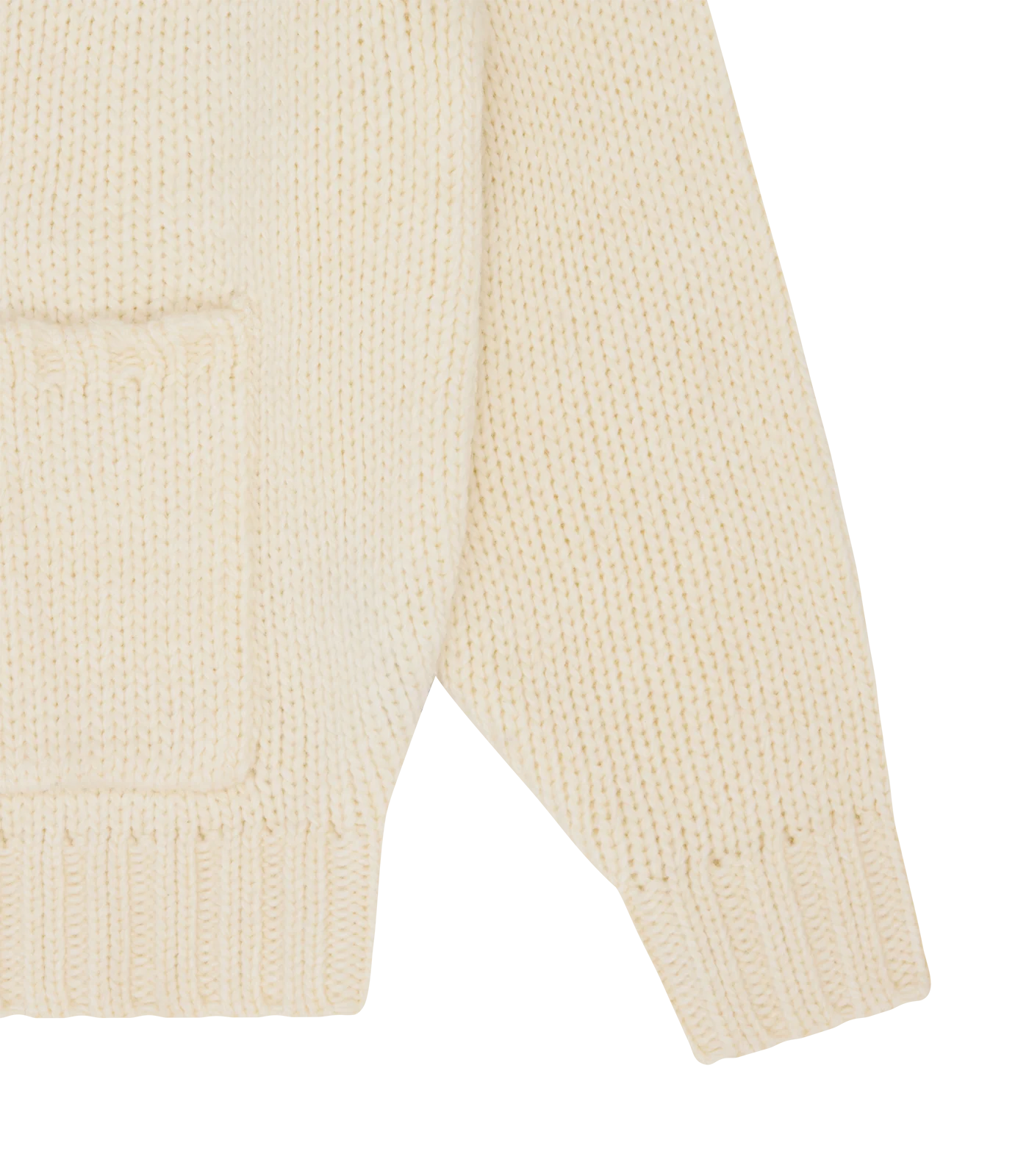 COLLEGE KNITTED CARDIGAN - ECRU - Image 6