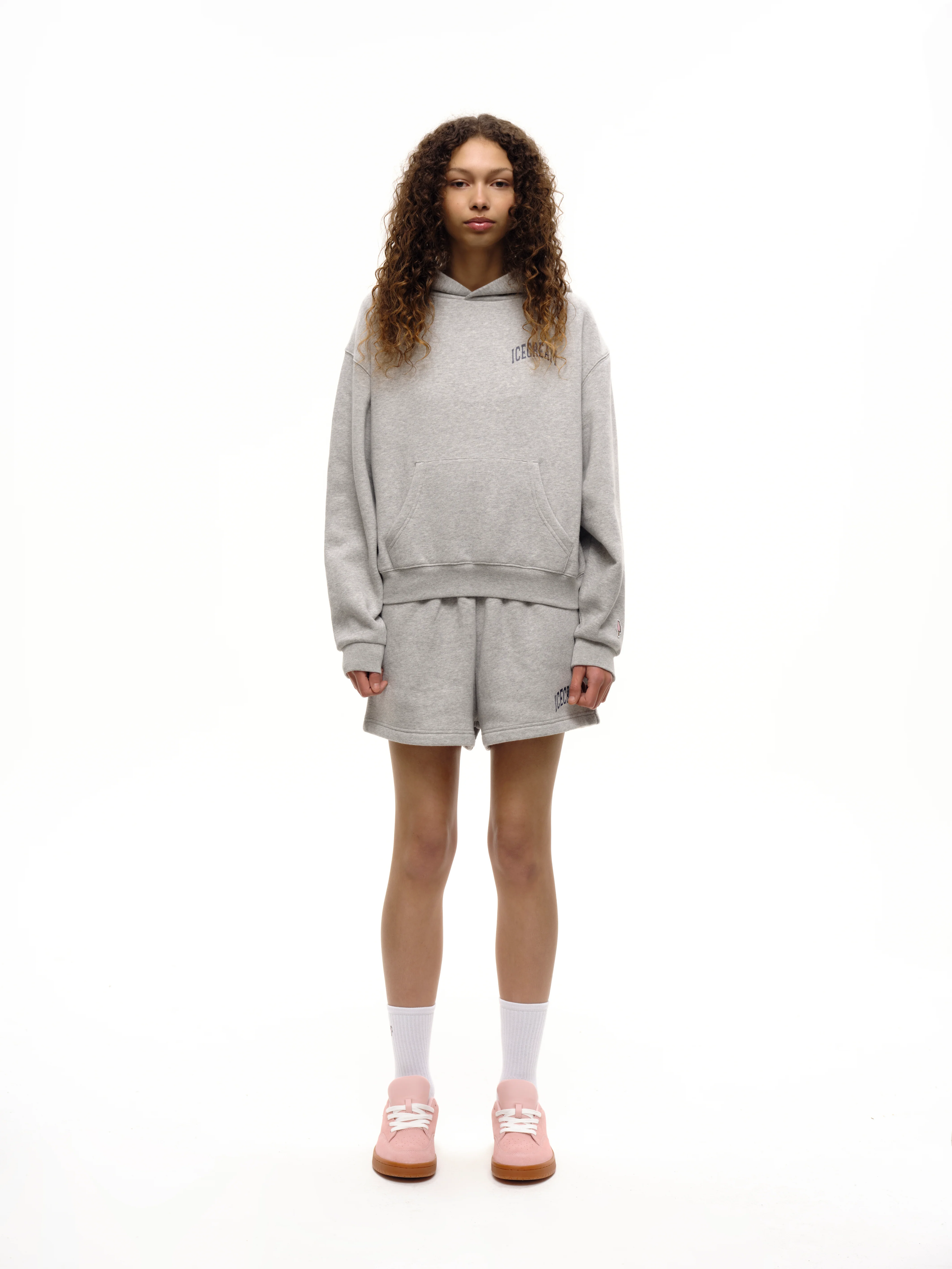COLLEGE SHORTS - HEATHER GREY - Image 3