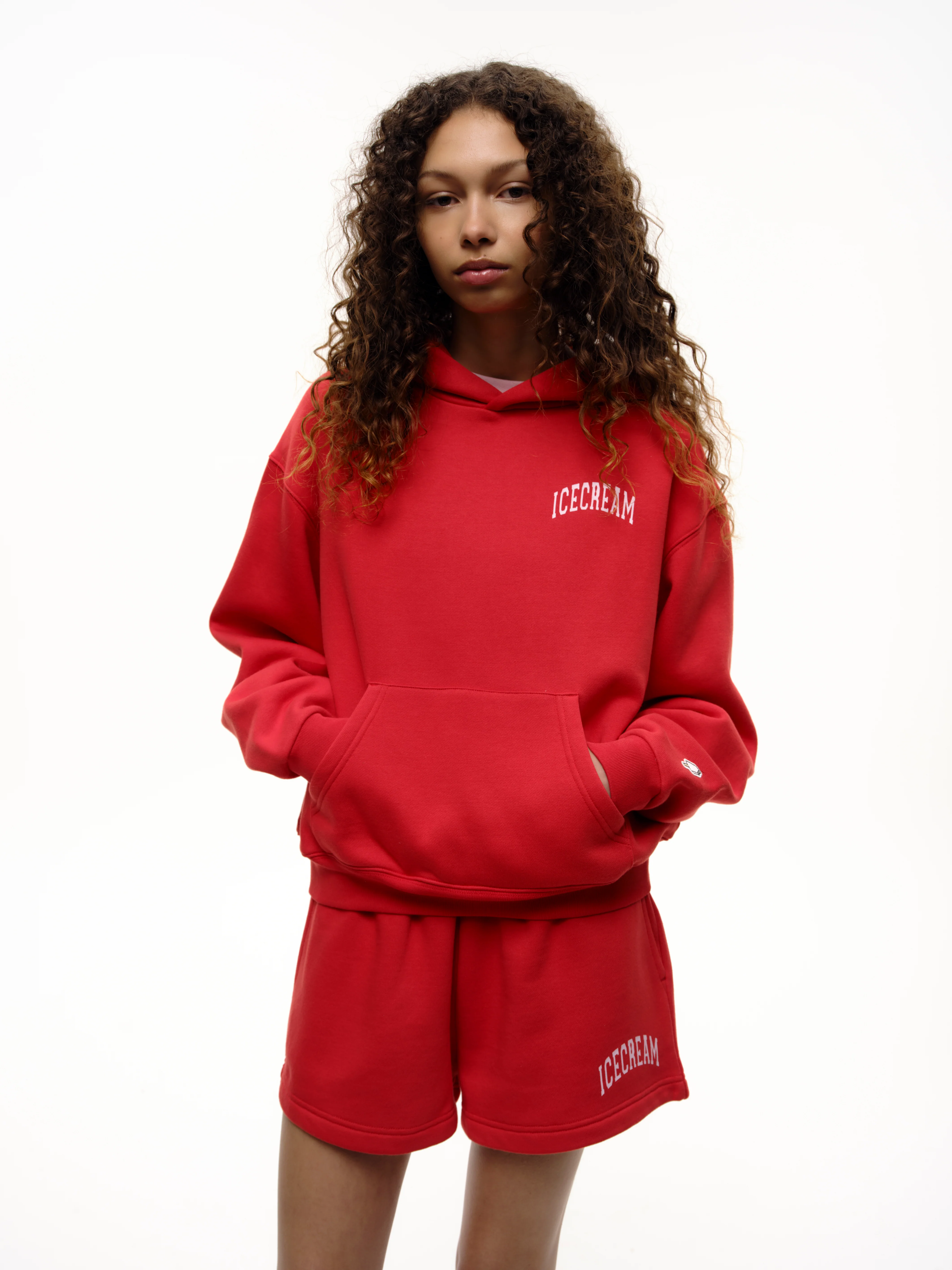 COLLEGE SHORTS - RED - Image 3