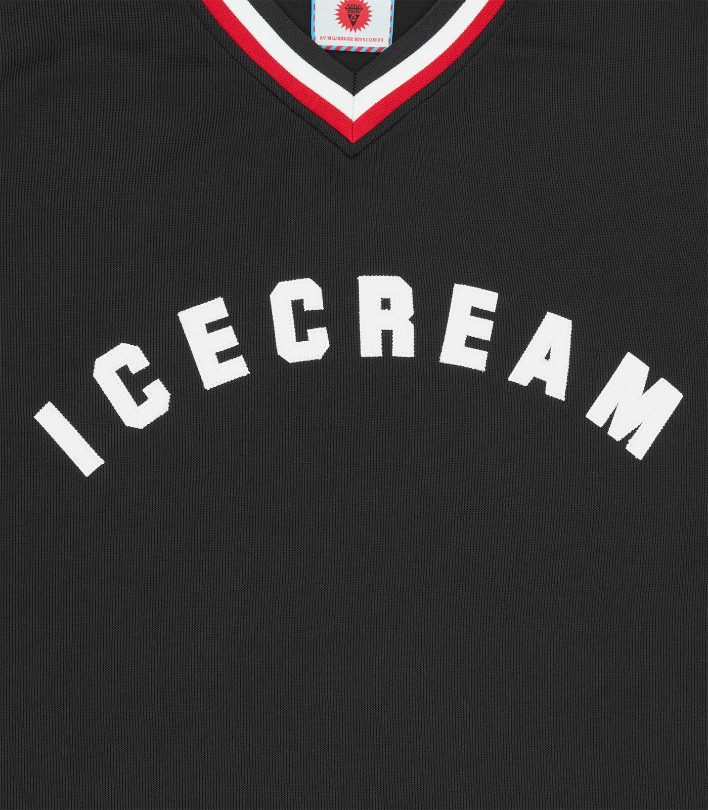 COLLEGE V NECK SPORTS JERSEY - BLACK - Image 3