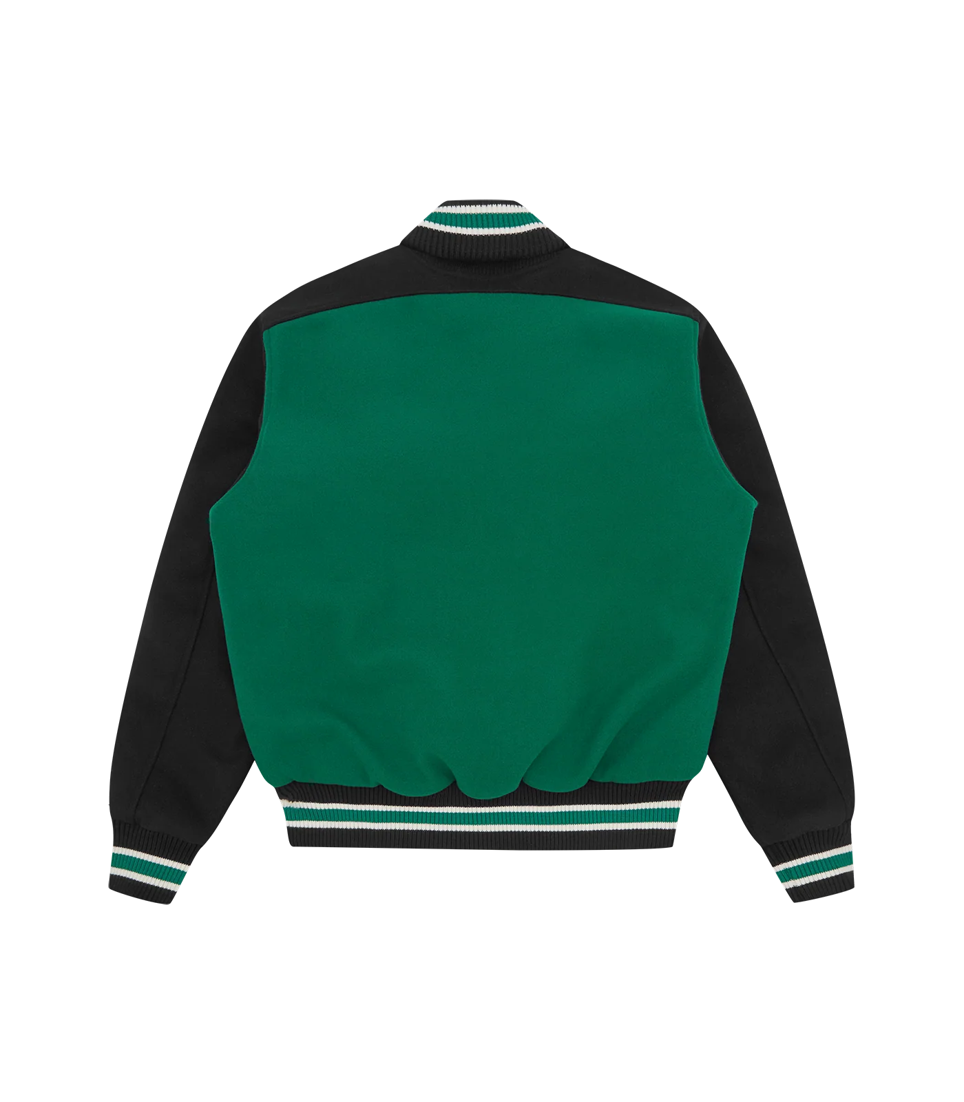 COLLEGE VARSITY JACKET - GREEN/BLACK - Image 2