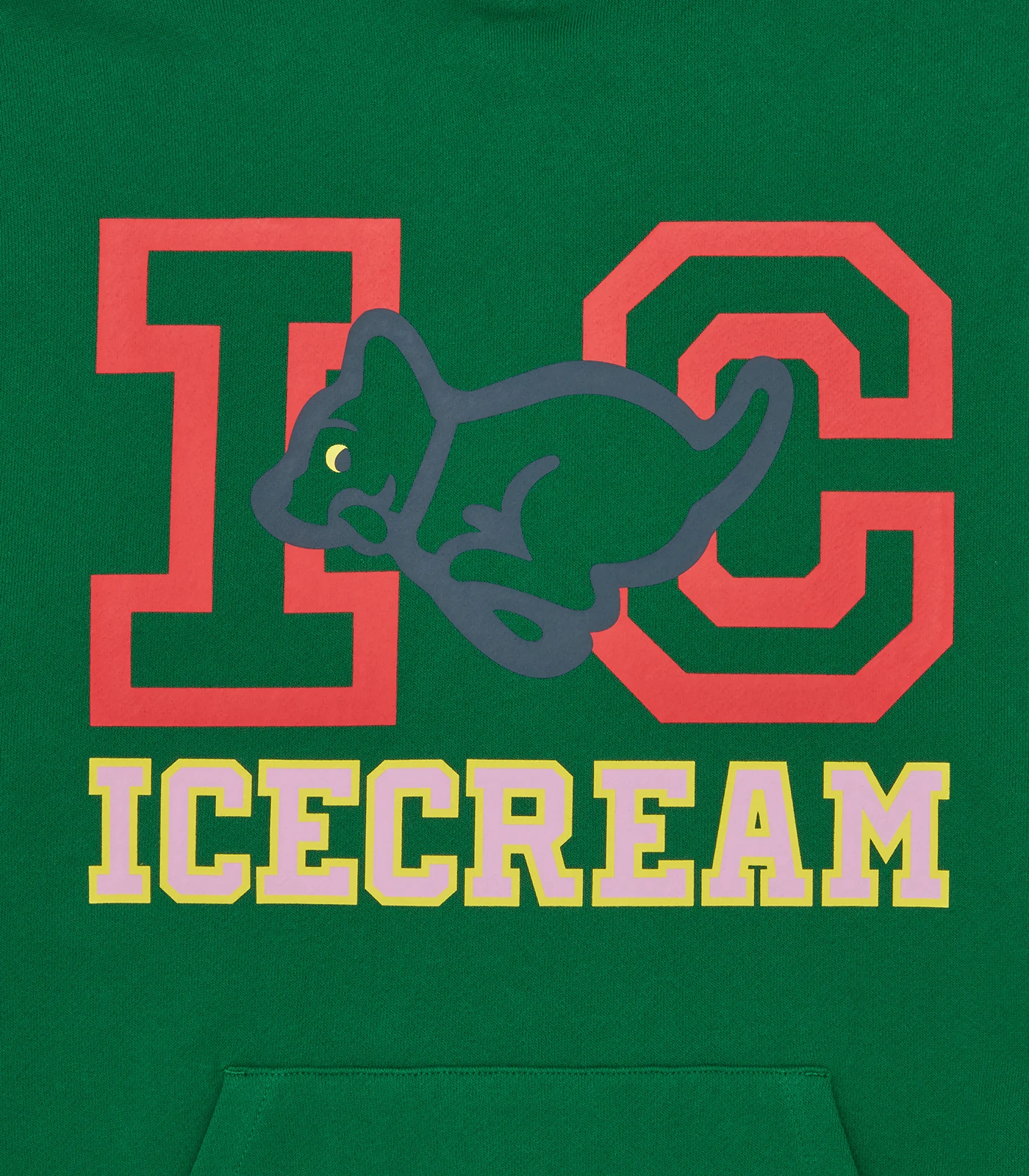 COLLEGIATE PUPPY POPOVER HOOD - GREEN - Image 3
