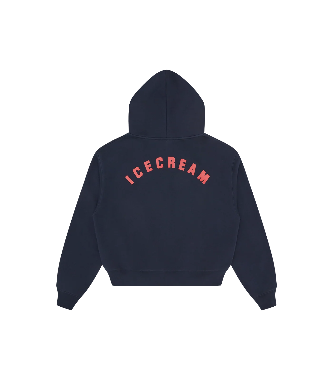 CONE CROPPED ZIP THROUGH HOOD - NAVY - Image 2