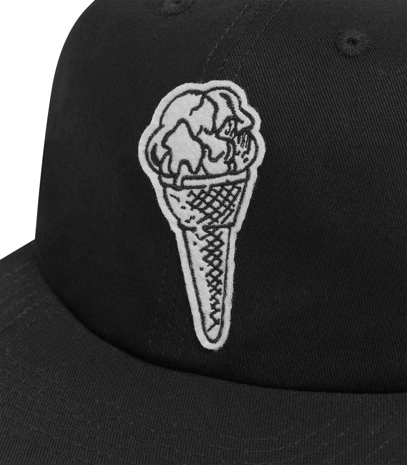 CONE FELT PATCH CAP - BLACK - Image 3