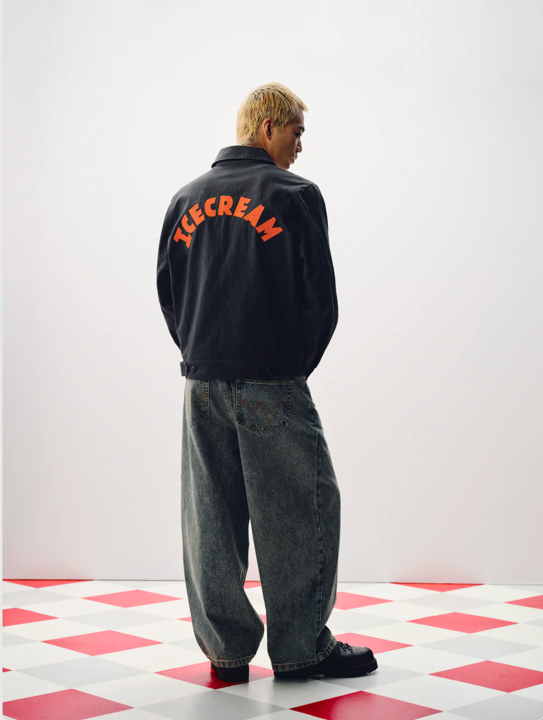 CONE PATCH WORK JACKET - WASHED BLACK - Image 4