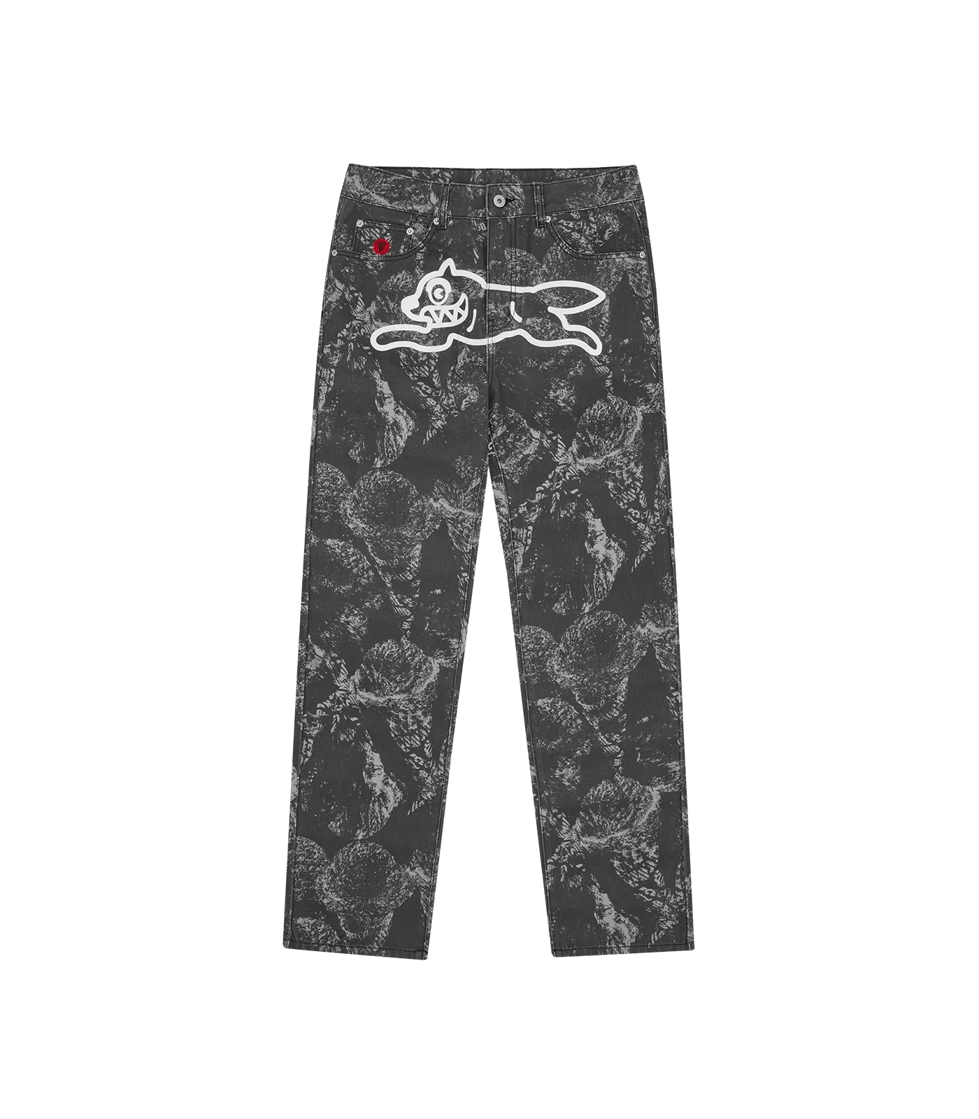 CONE STAMP DENIM PANTS - GREY