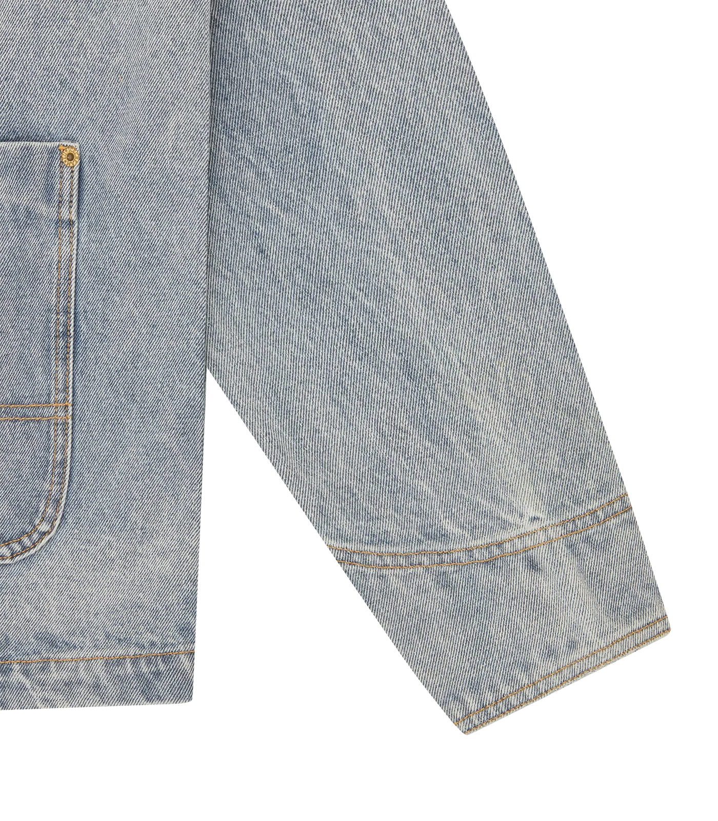 CONES & BONES DENIM CHORE JACKET - LIGHT WASH BLUE - Image 6