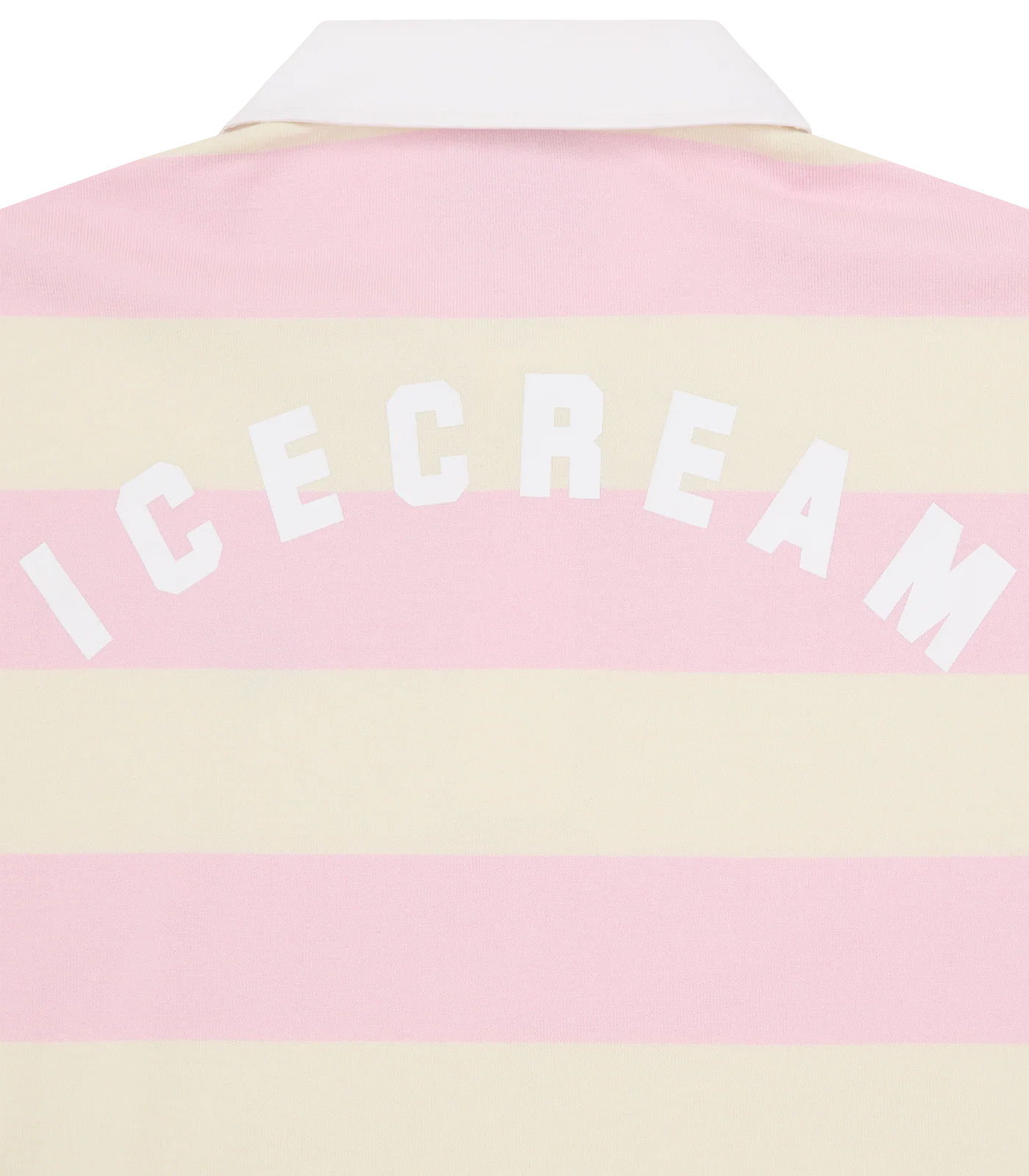 CONES & BONES RUGBY SHIRT - PINK/ECRU - Image 4
