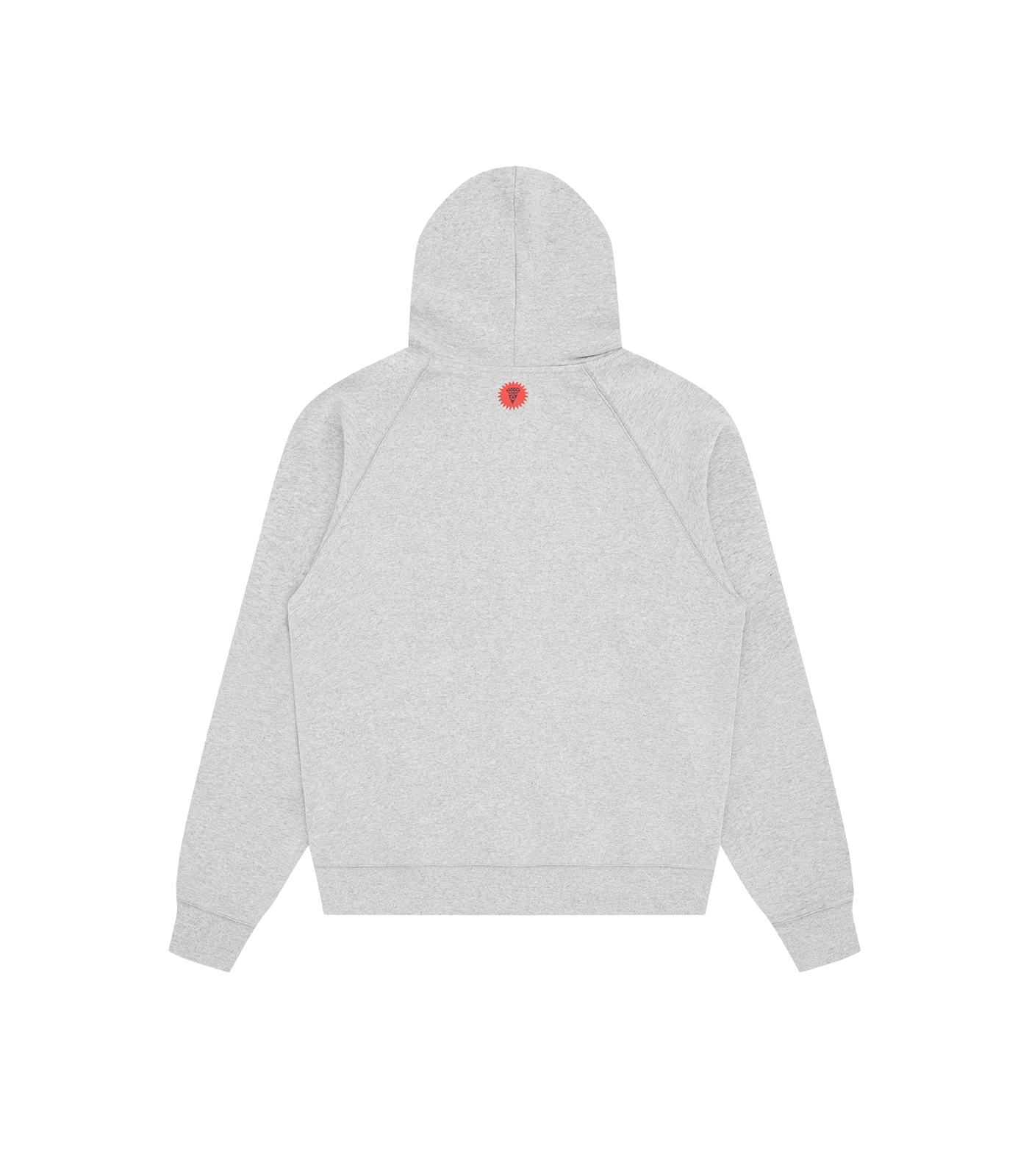 CONES & BONES ZIP THROUGH HOOD - HEATHER GREY - Image 2