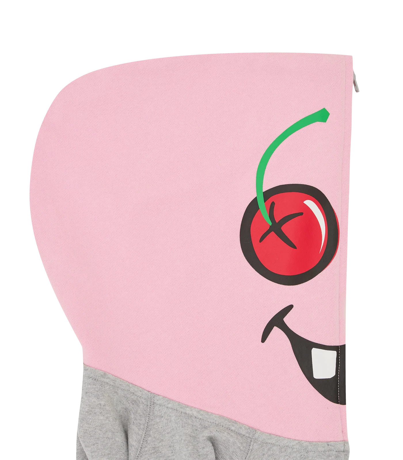 CONES & BONES ZIP THROUGH HOOD - HEATHER GREY - Image 3
