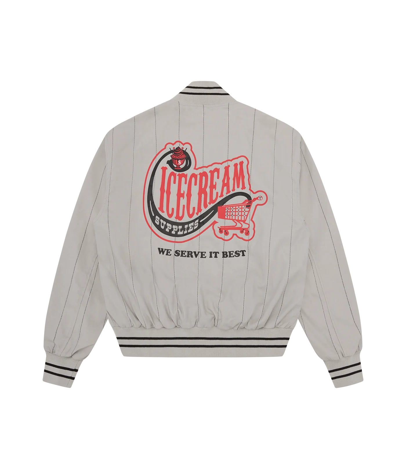 CONVENIENCE STORE LIGHTWEIGHT BOMBER JACKET - GREY - Image 2