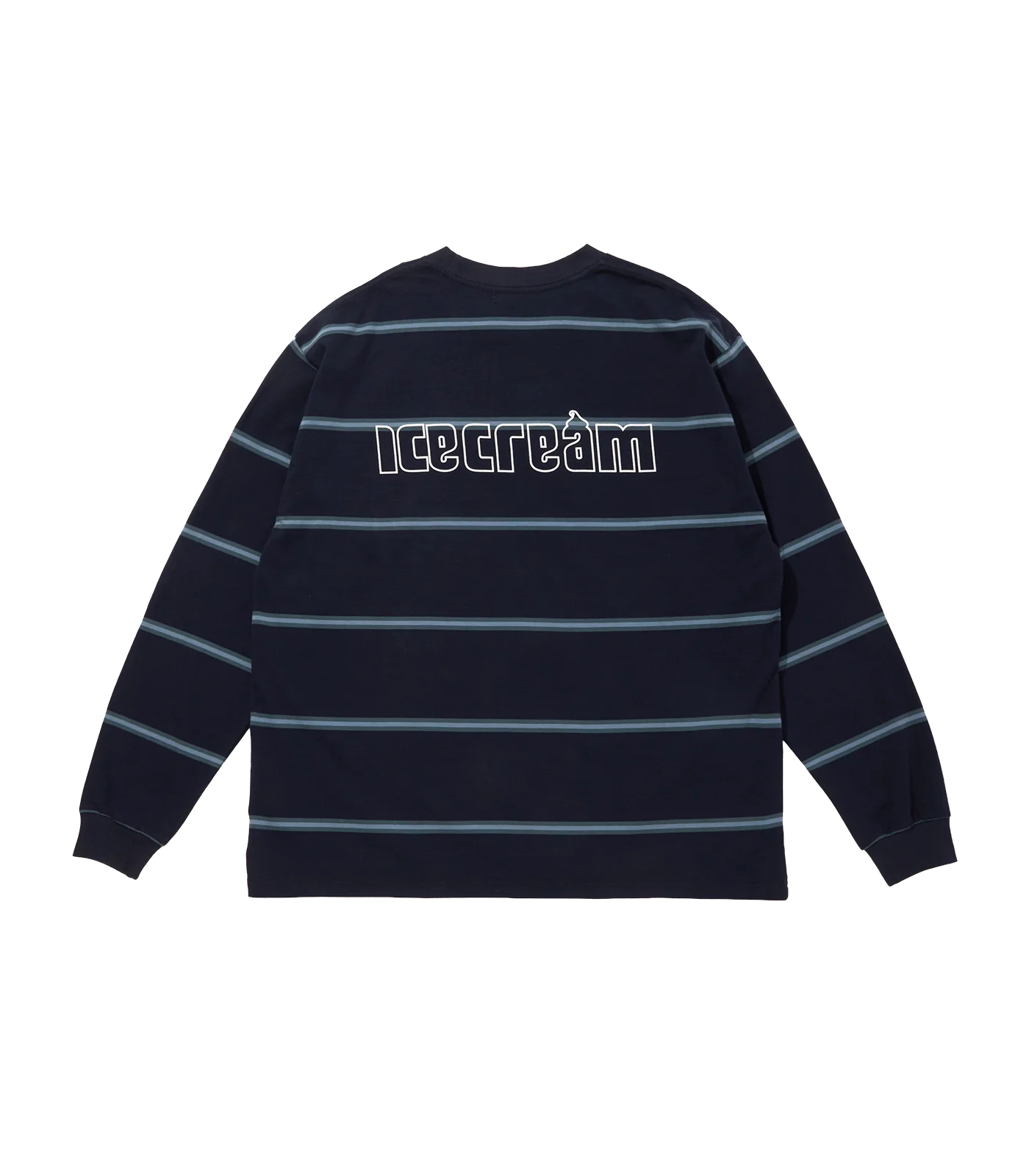 BORDER L/S T-SHIRT - NAVY - Image 2