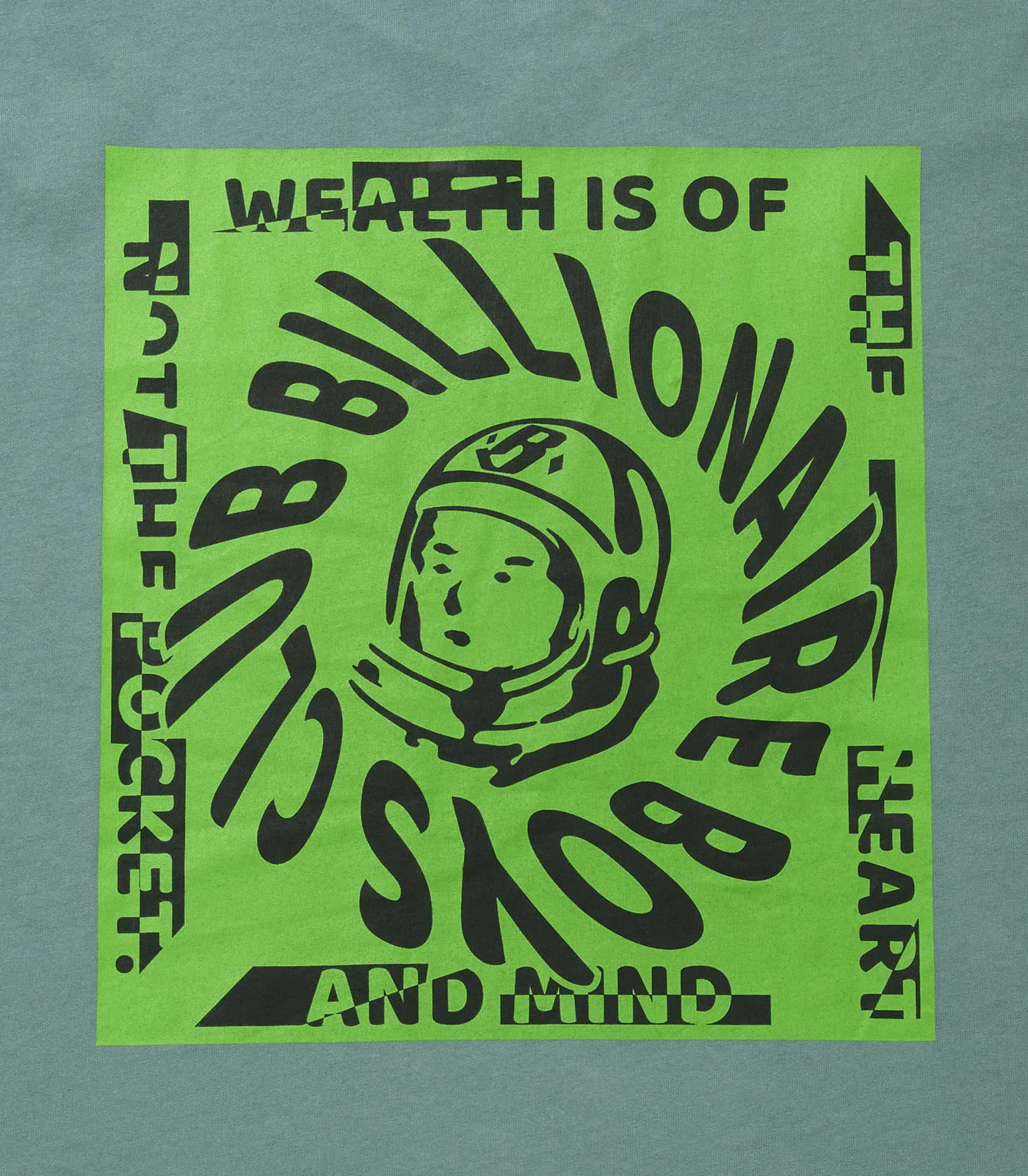 BILLIONAIRE BOYS CLUB T-SHIRT - TEAL/GREEN - Image 4