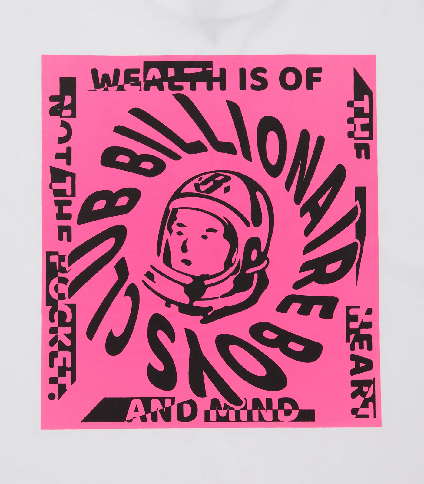 BILLIONAIRE BOYS CLUB T-SHIRT - WHITE/PINK - Image 4