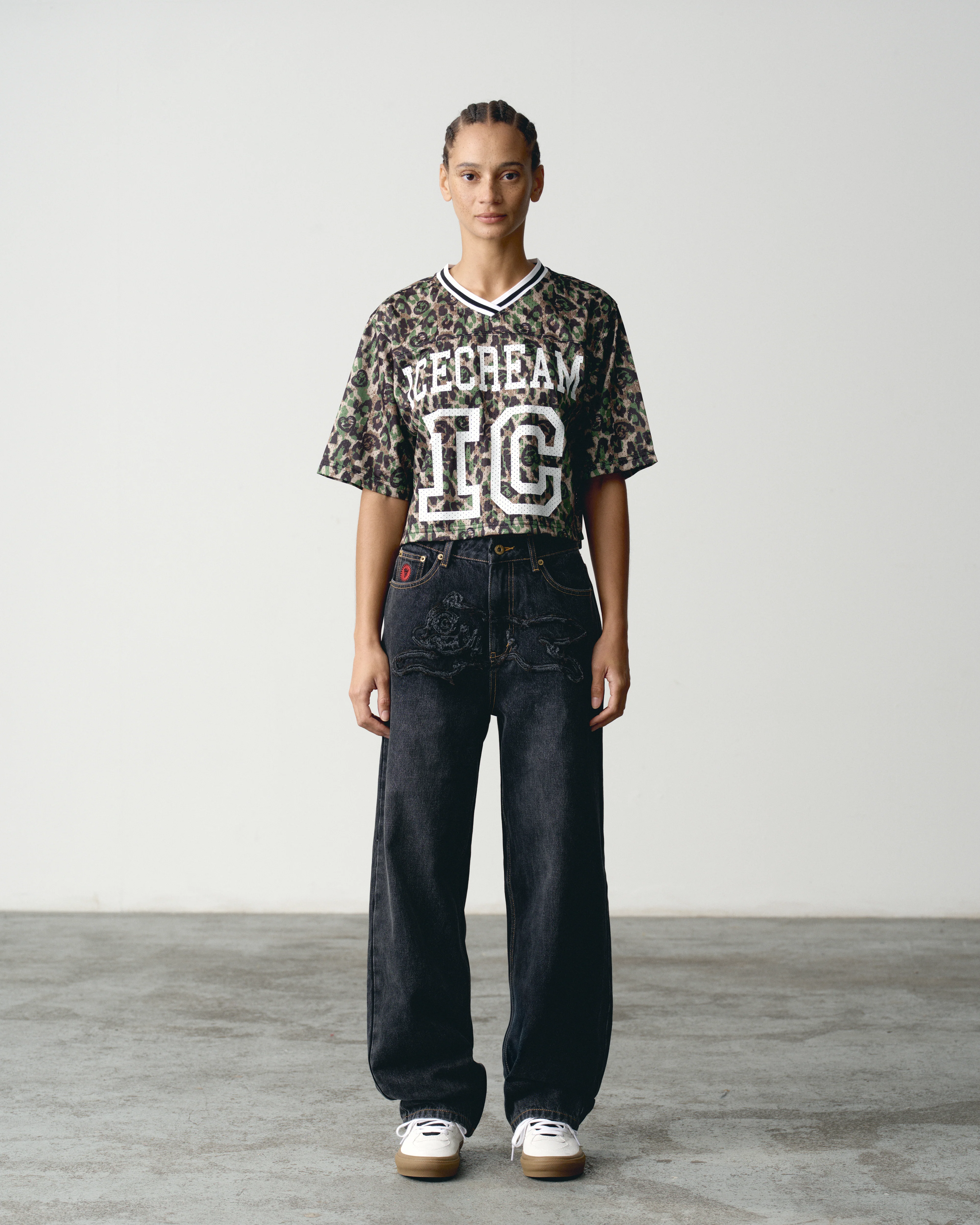 CROPPED FOOTBALL JERSEY - CAMO - Image 3
