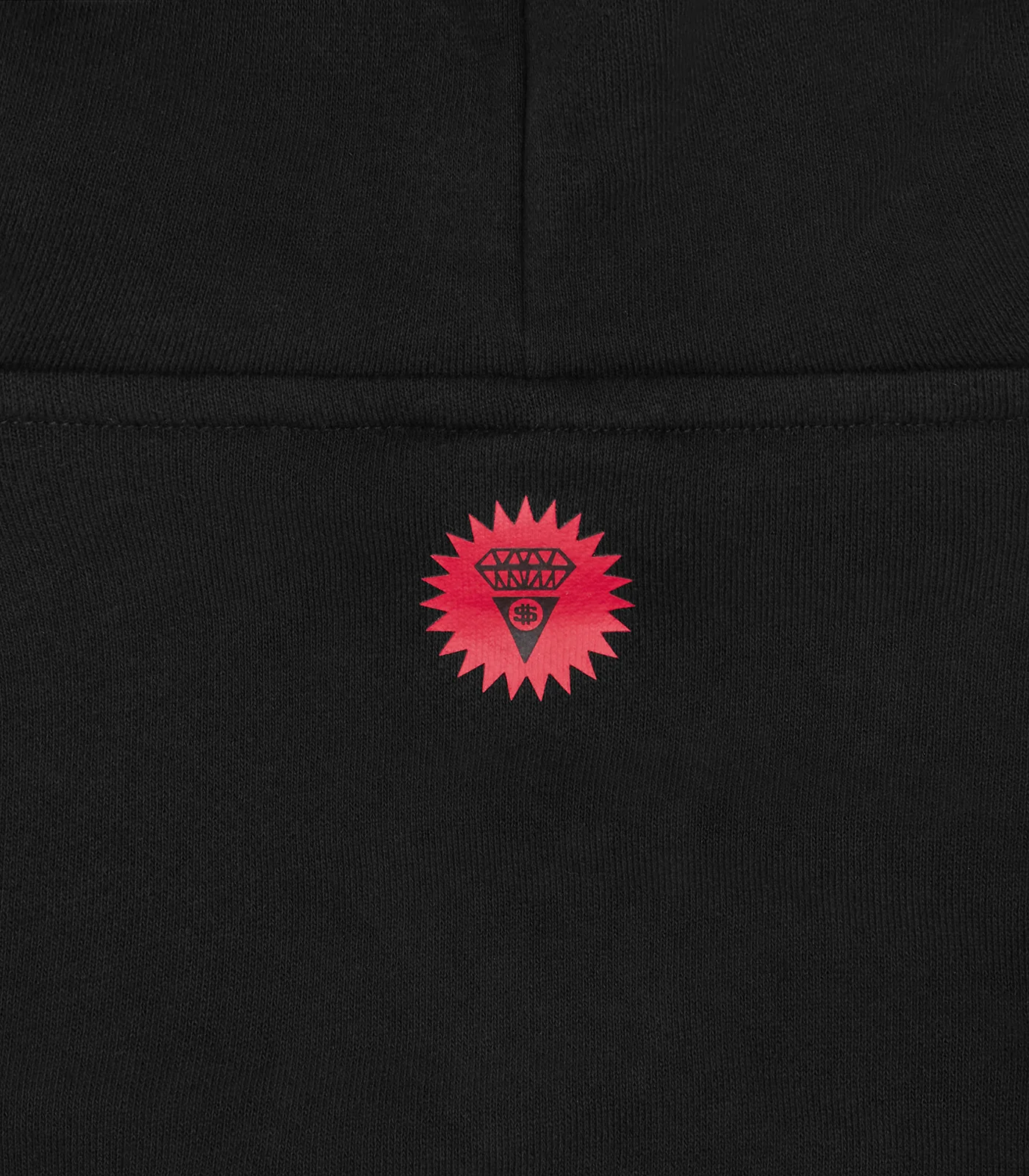 CRYSTAL RUNNING DOG POPOVER HOOD - BLACK - Image 5