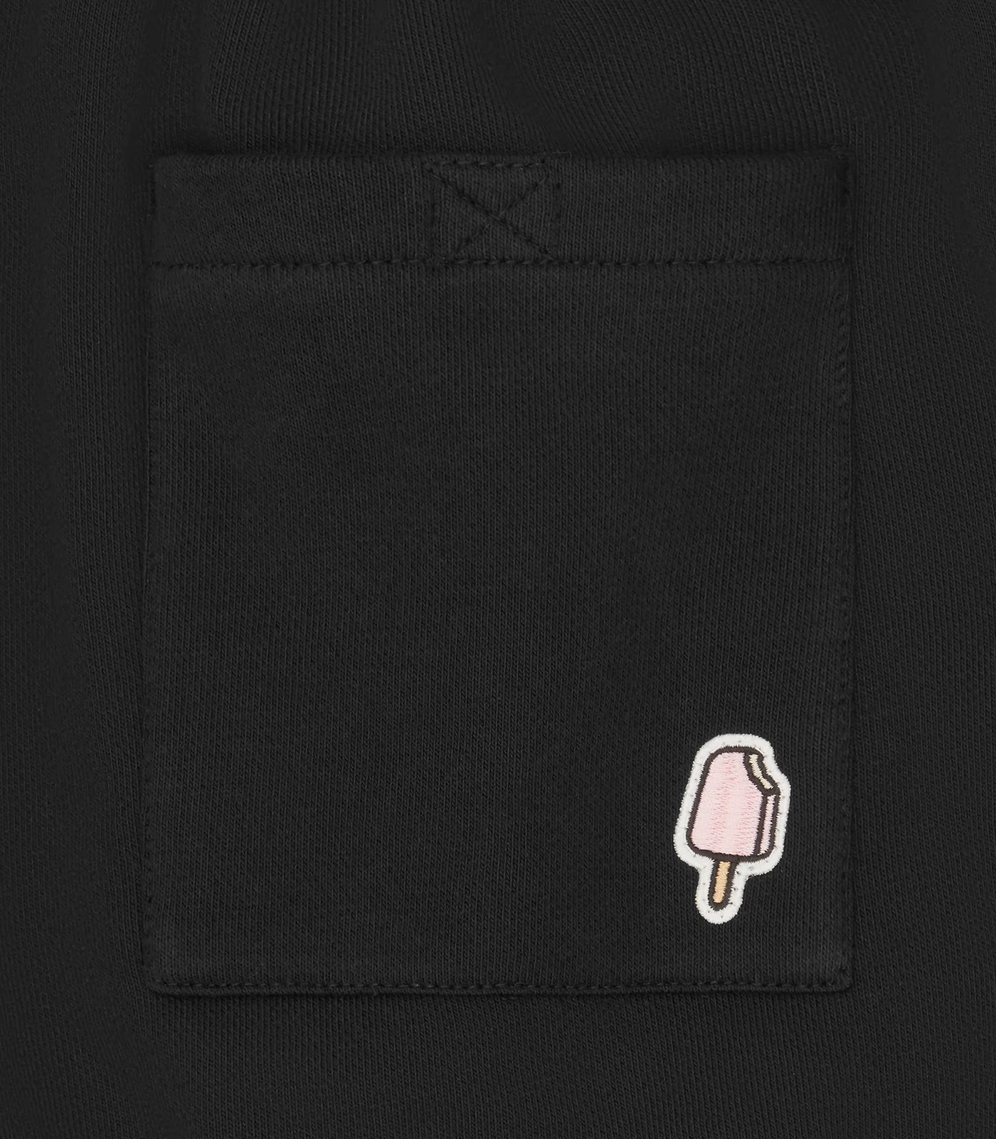 CRYSTAL STRAIGHT LEG SWEATPANTS - BLACK - Image 6