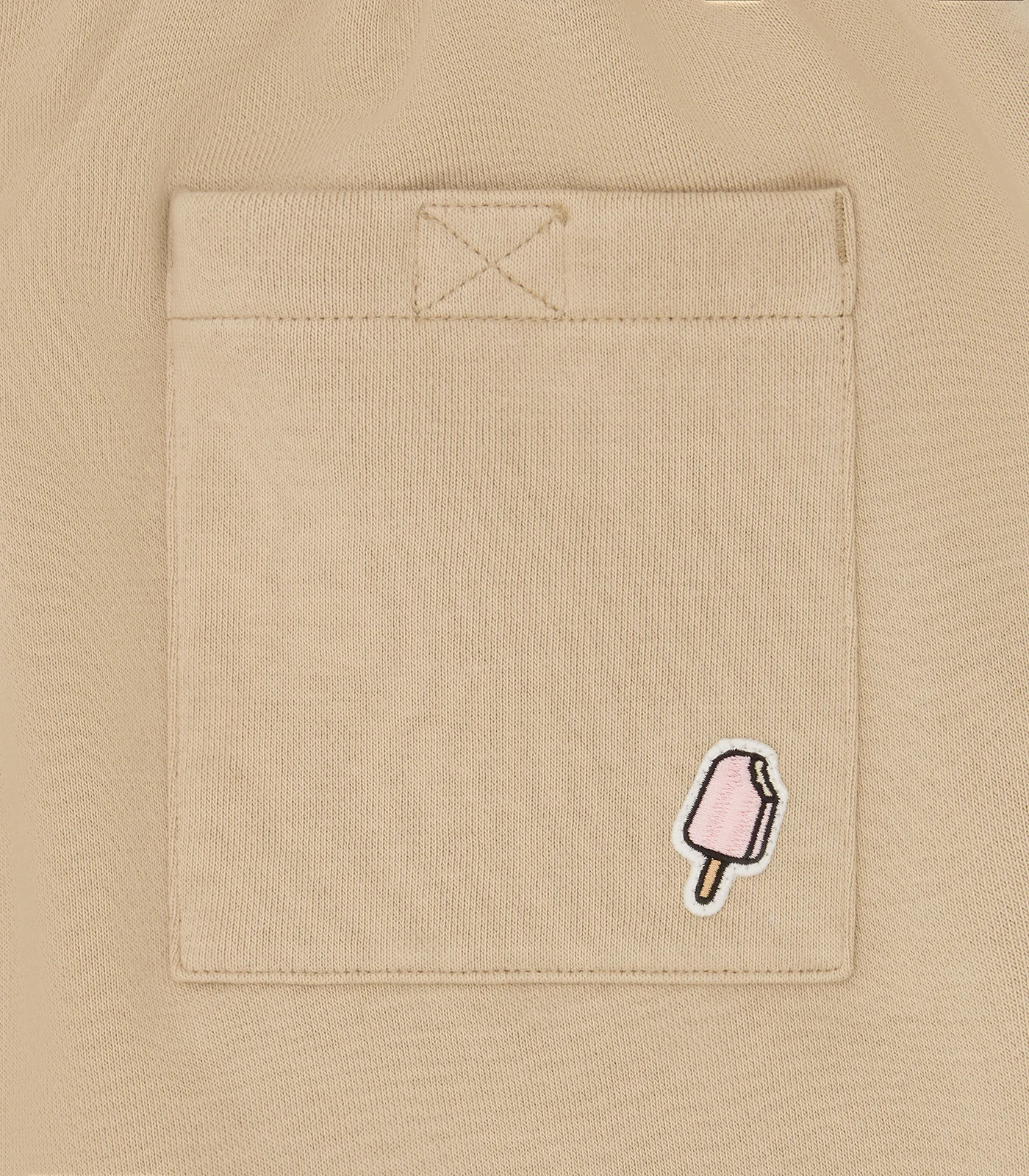 CRYSTAL STRAIGHT LEG SWEATPANTS - SAND - Image 6