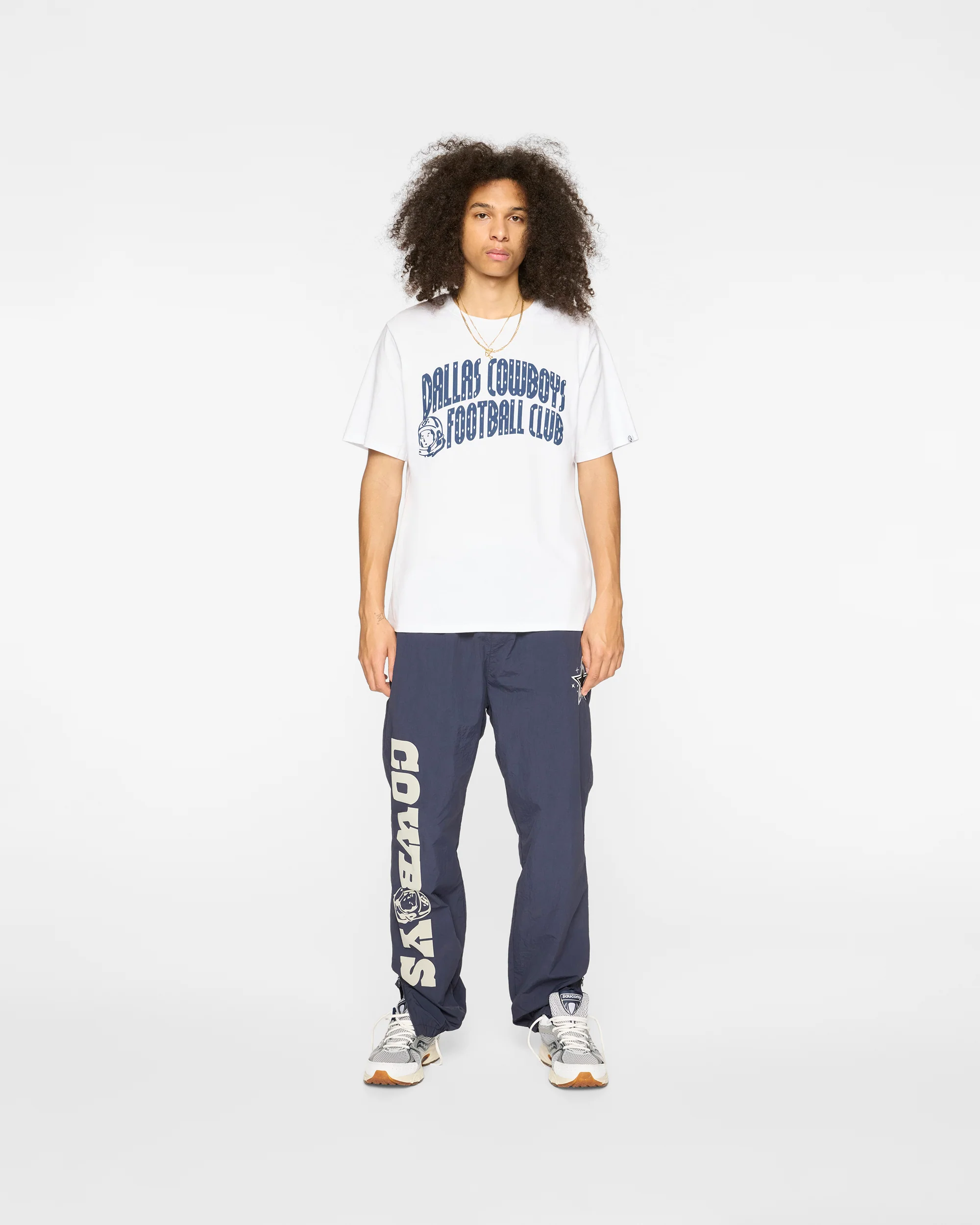 DALLAS COWBOYS CURVE LOGO SS WHITE TEE - WHITE - Image 3