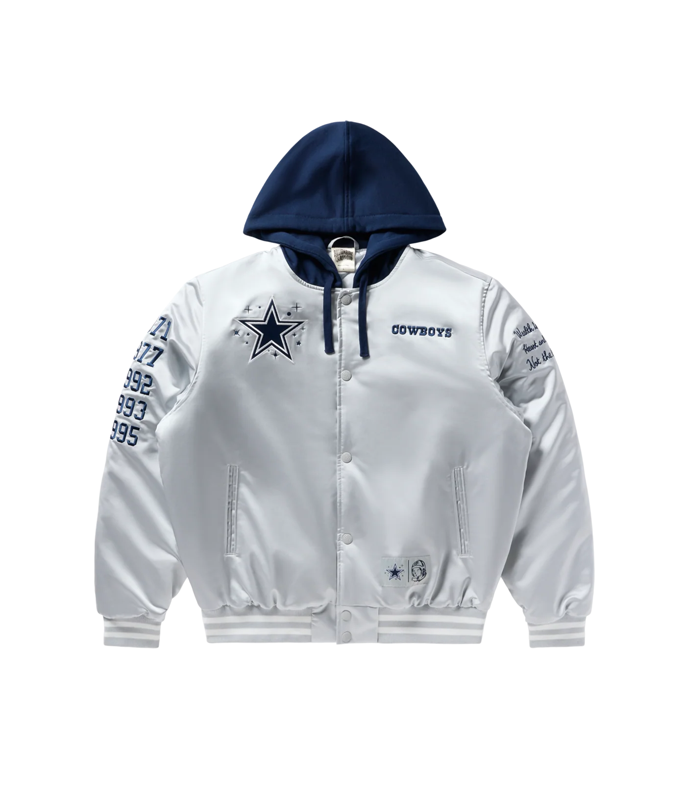 DALLAS COWBOYS SATIN JACKET - GREY