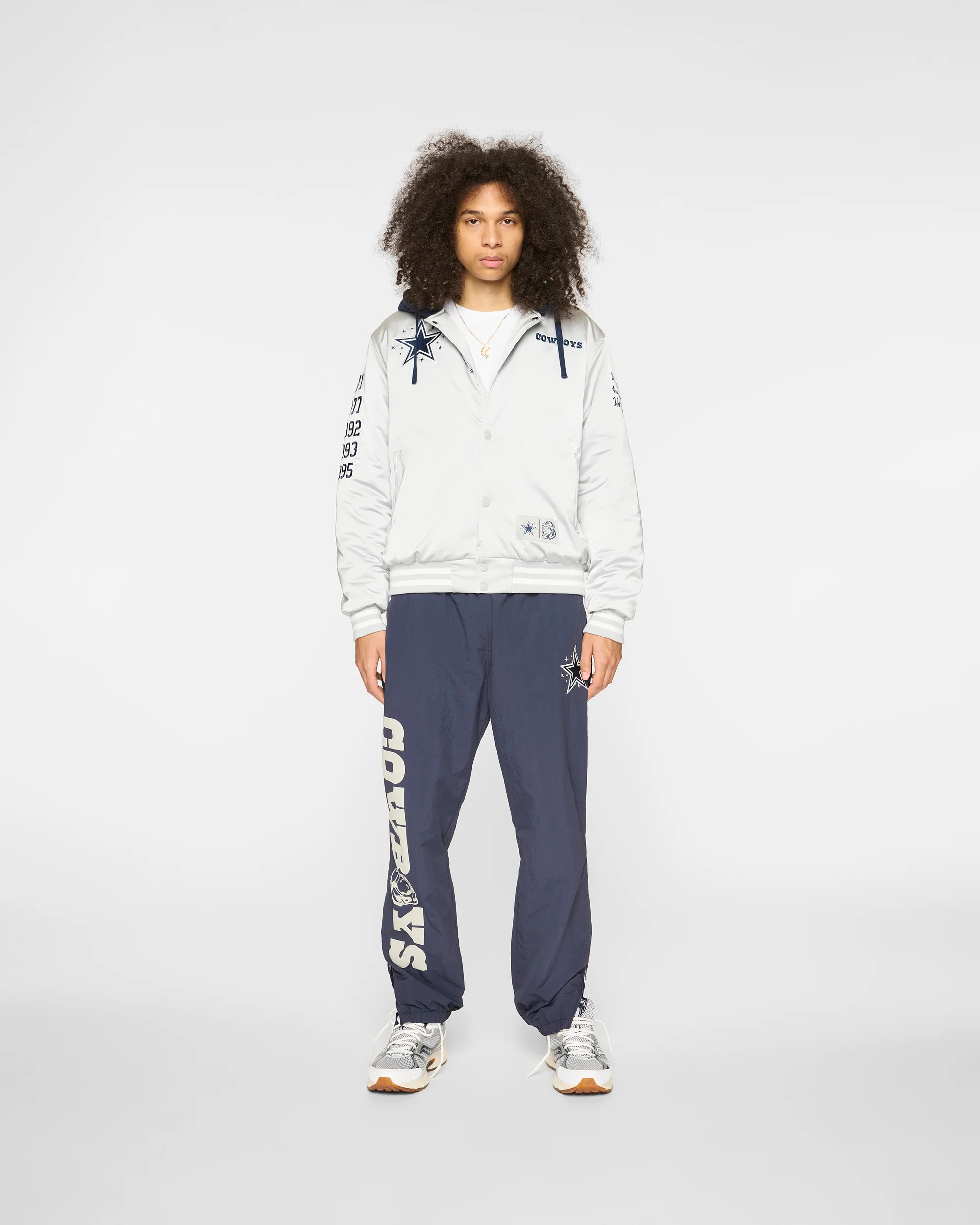 DALLAS COWBOYS SATIN JACKET - GREY - Image 3