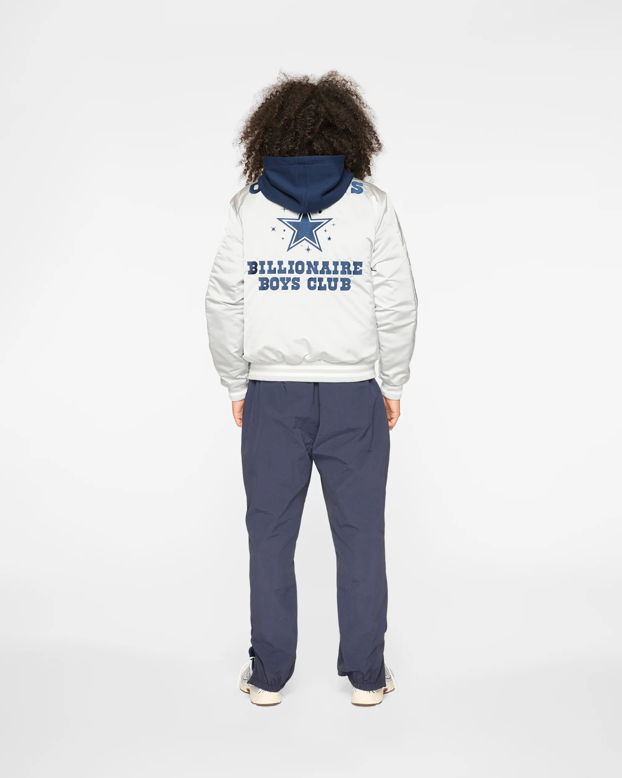 DALLAS COWBOYS SATIN JACKET - GREY - Image 4
