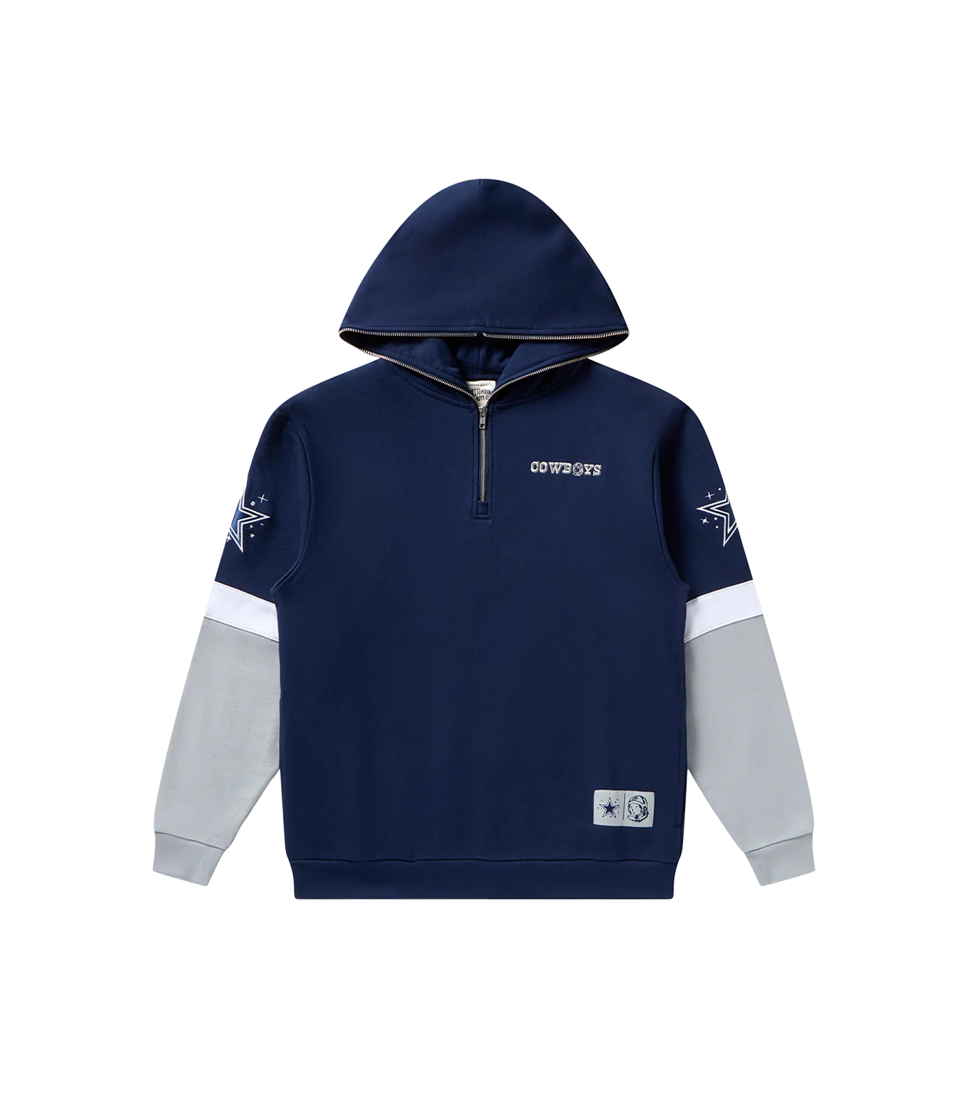 DALLAS COWBOYS PULLOVER ANORAK - NAVY/GREY