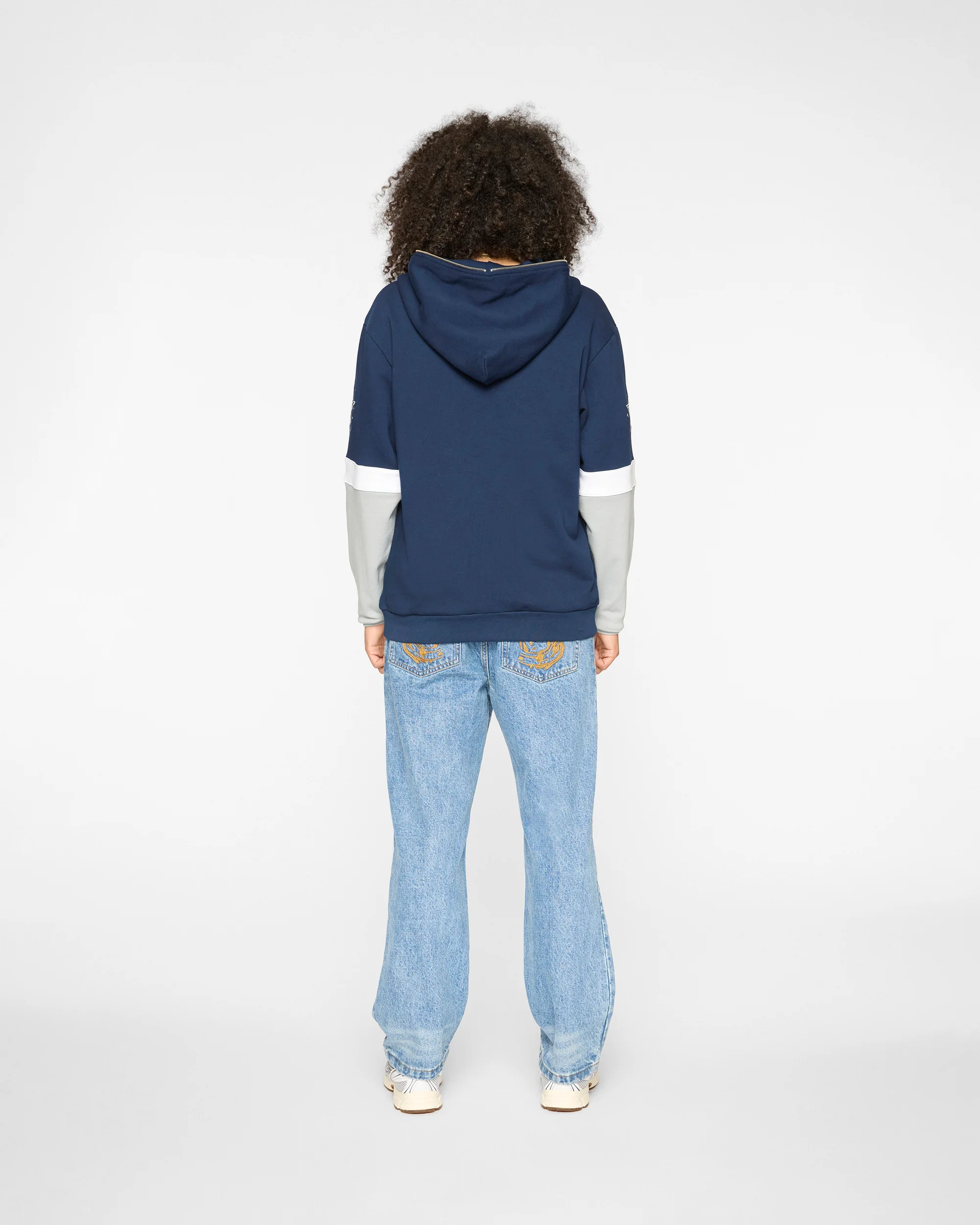 DALLAS COWBOYS PULLOVER ANORAK - NAVY/GREY - Image 4