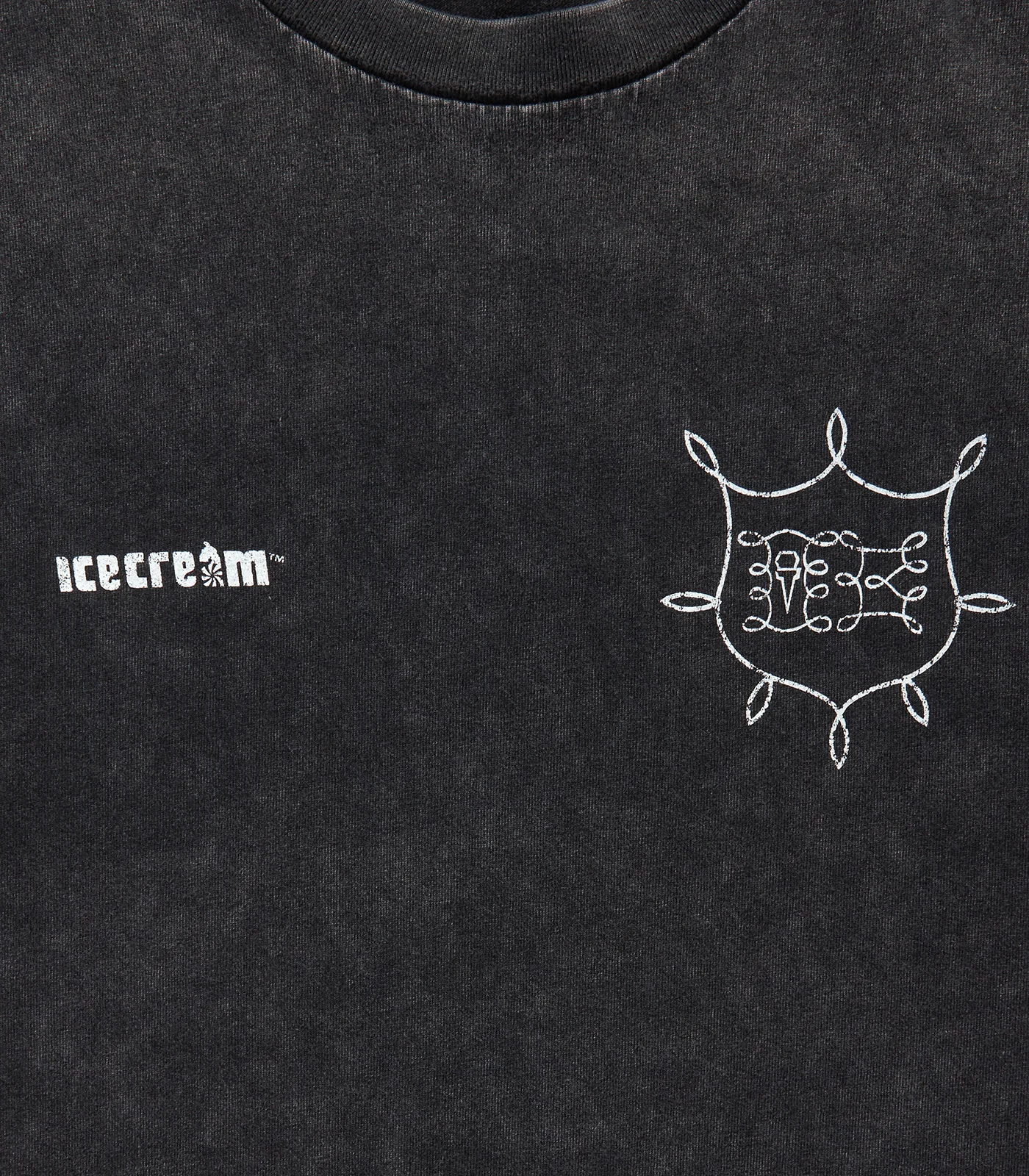DAMAGED  ICECREAM L/S T-SHIRT - BLACK - Image 3