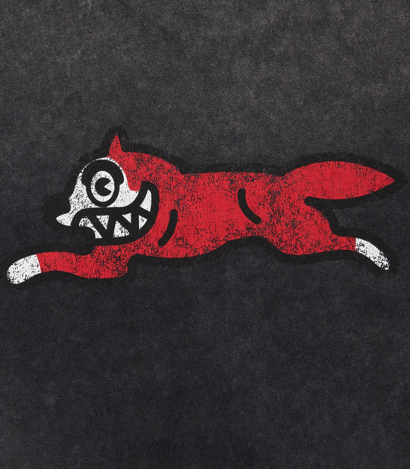 RUNNING DOG DAMAGED L/S T-SHIRT - BLACK - Image 4