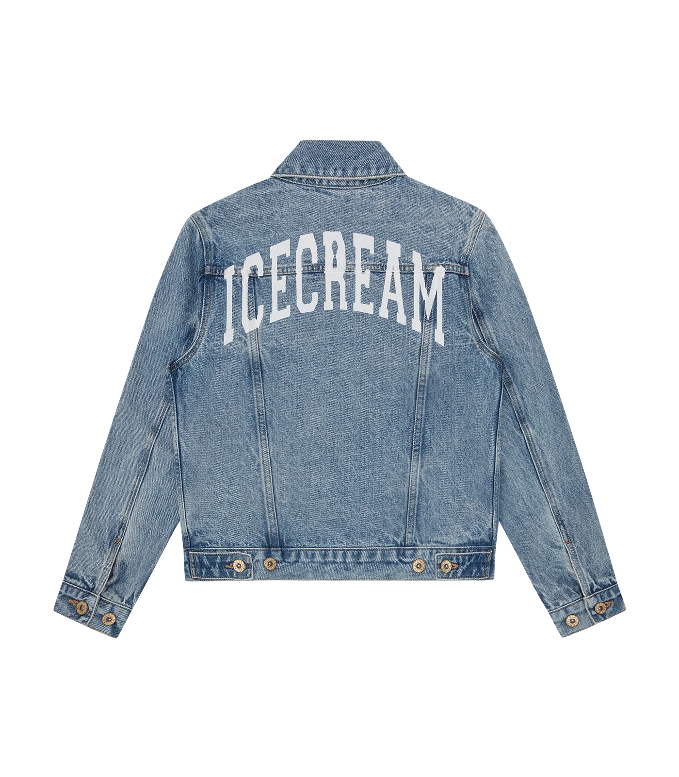 DENIM TRUCKER JACKET - LIGHT WASH BLUE - Image 2